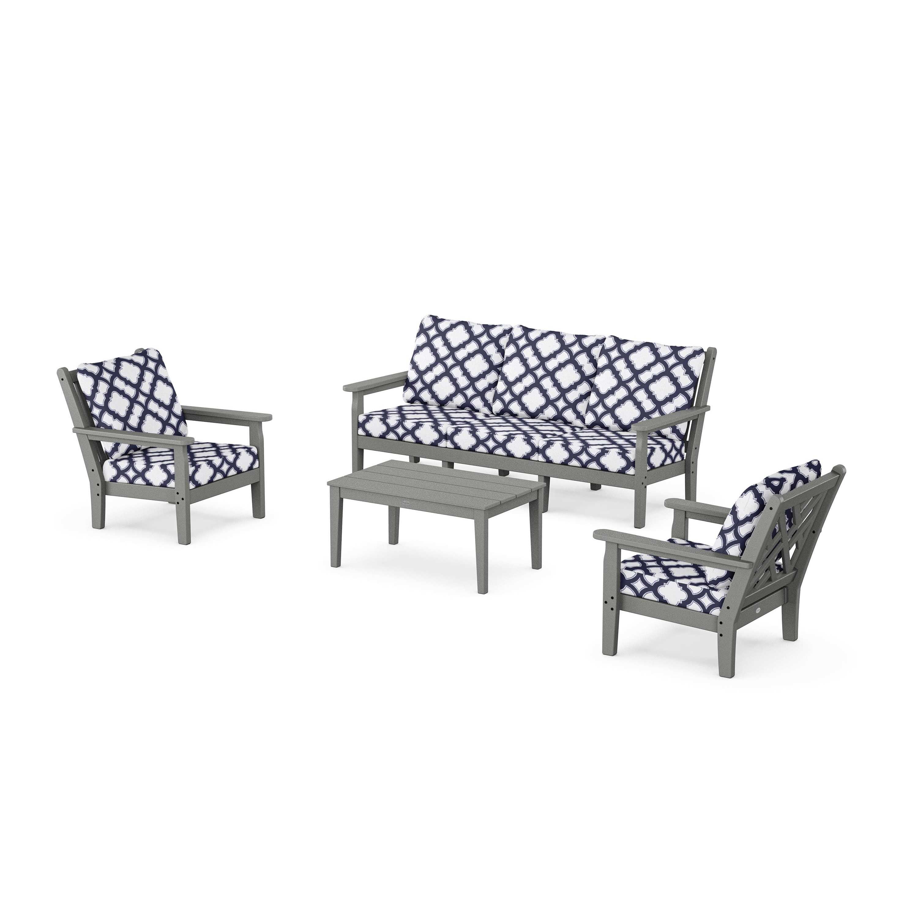 Chippendale 4-Piece Deep Seating Set with Sofa