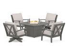 Braxton 5-Piece Deep Seating Set with Fire Table