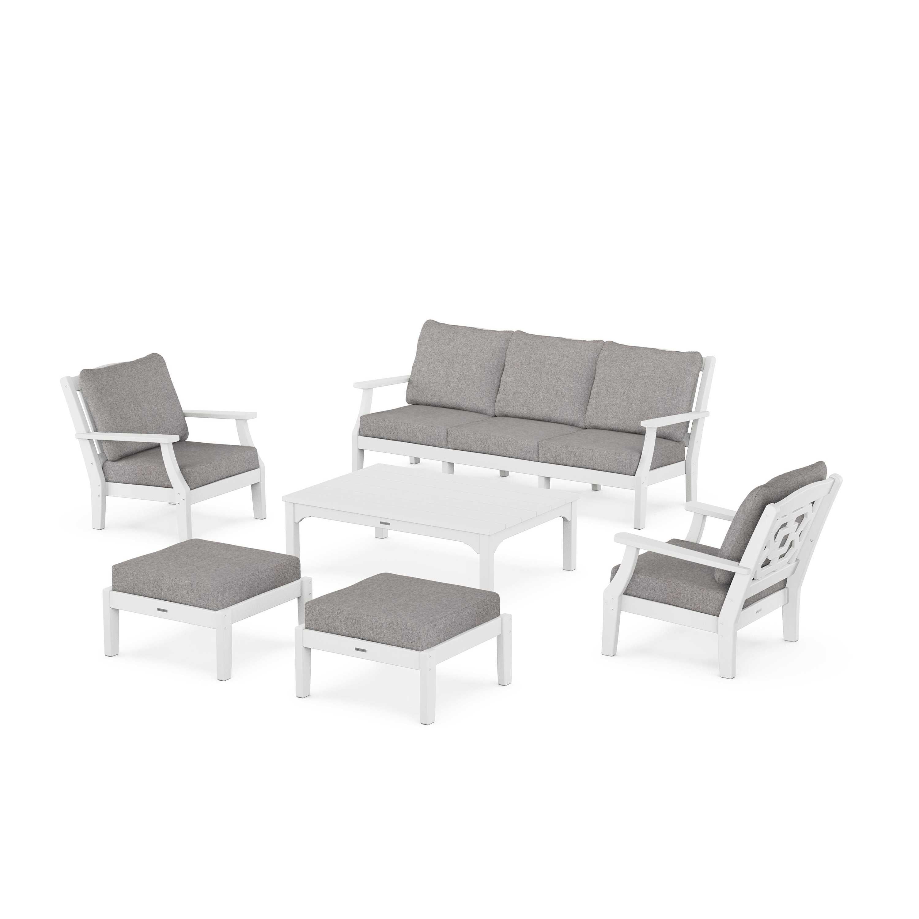 Chinoiserie 6-Piece Lounge Sofa Set
