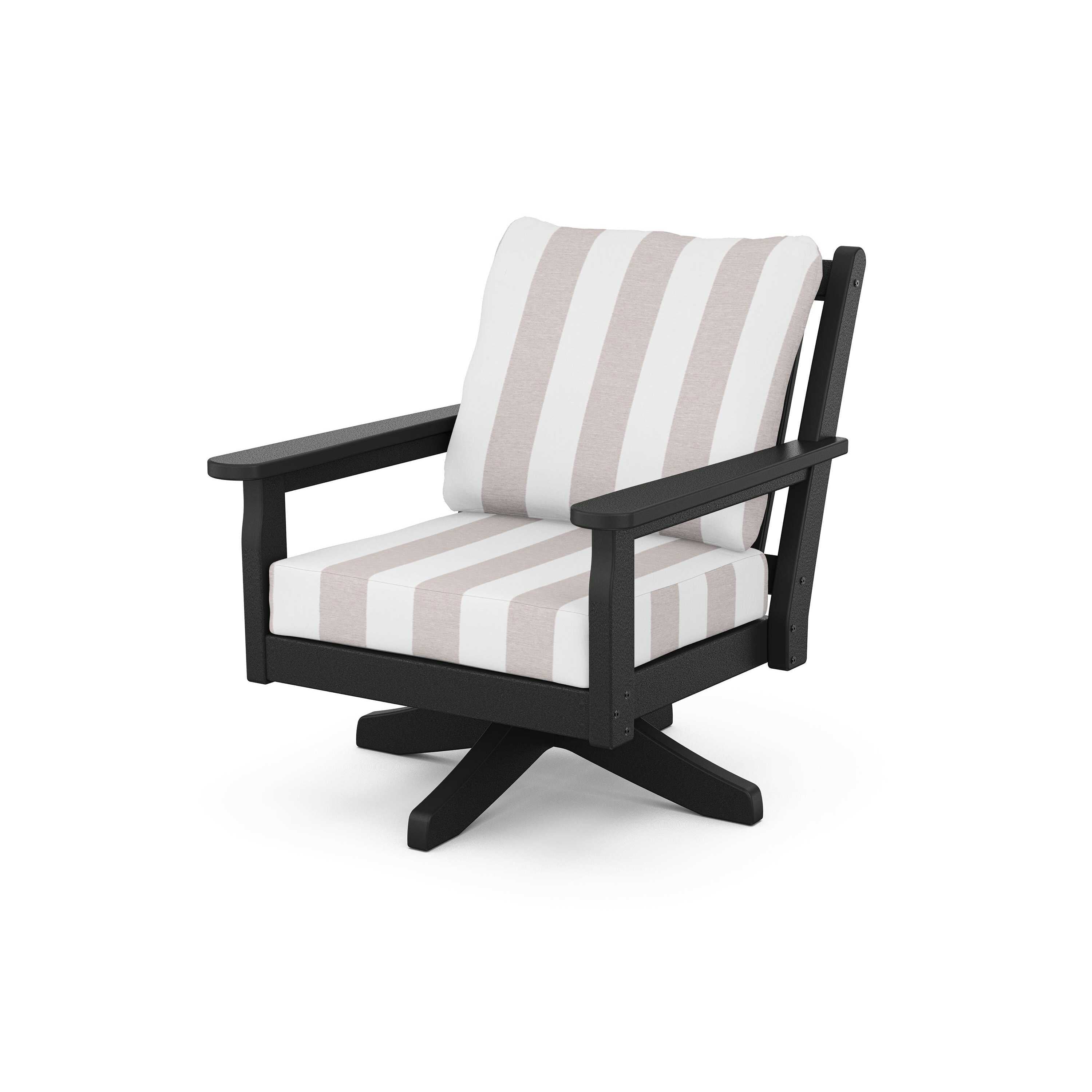 Chippendale Deep Seating Swivel Chair