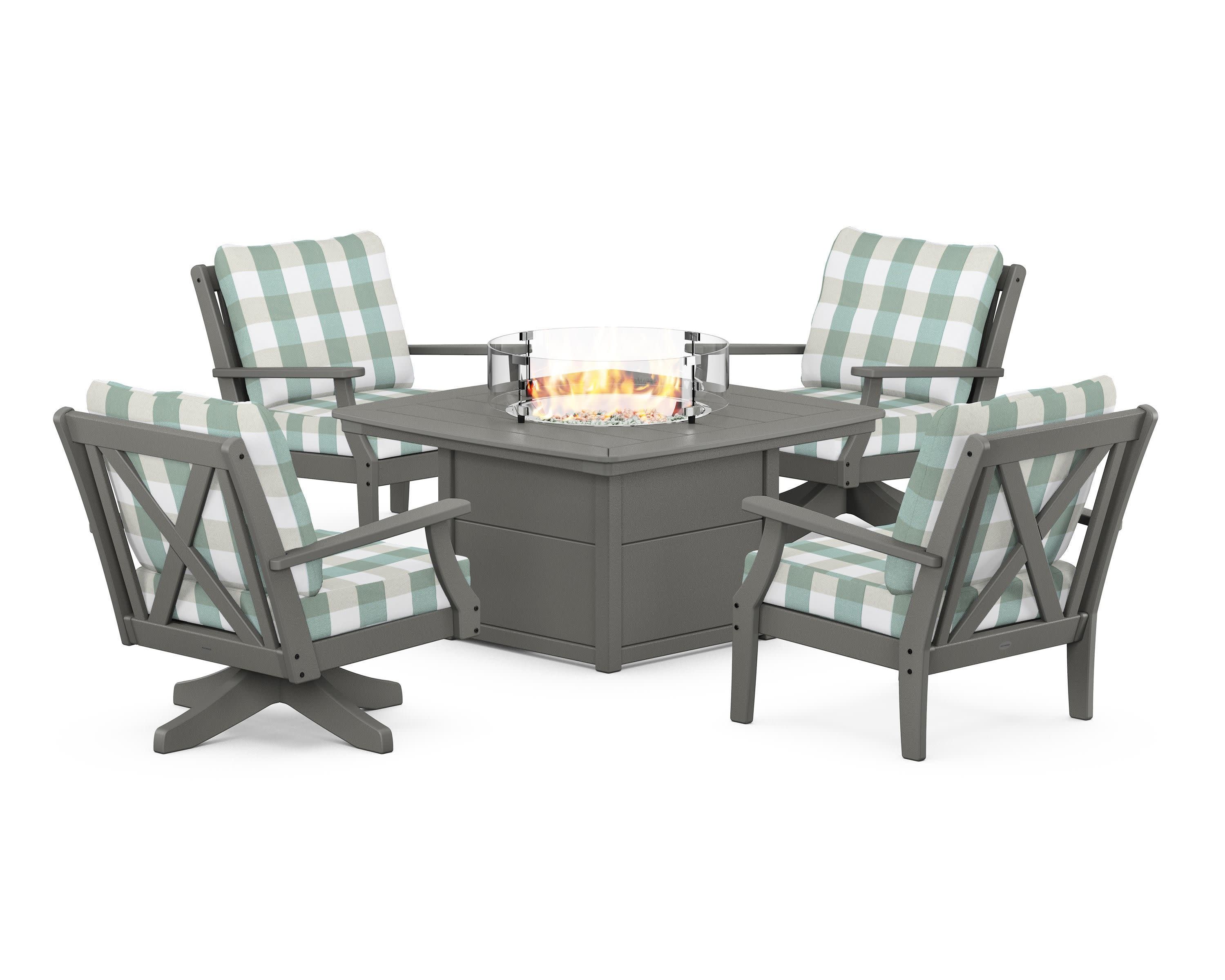 Braxton 5-Piece Deep Seating Set with Fire Table