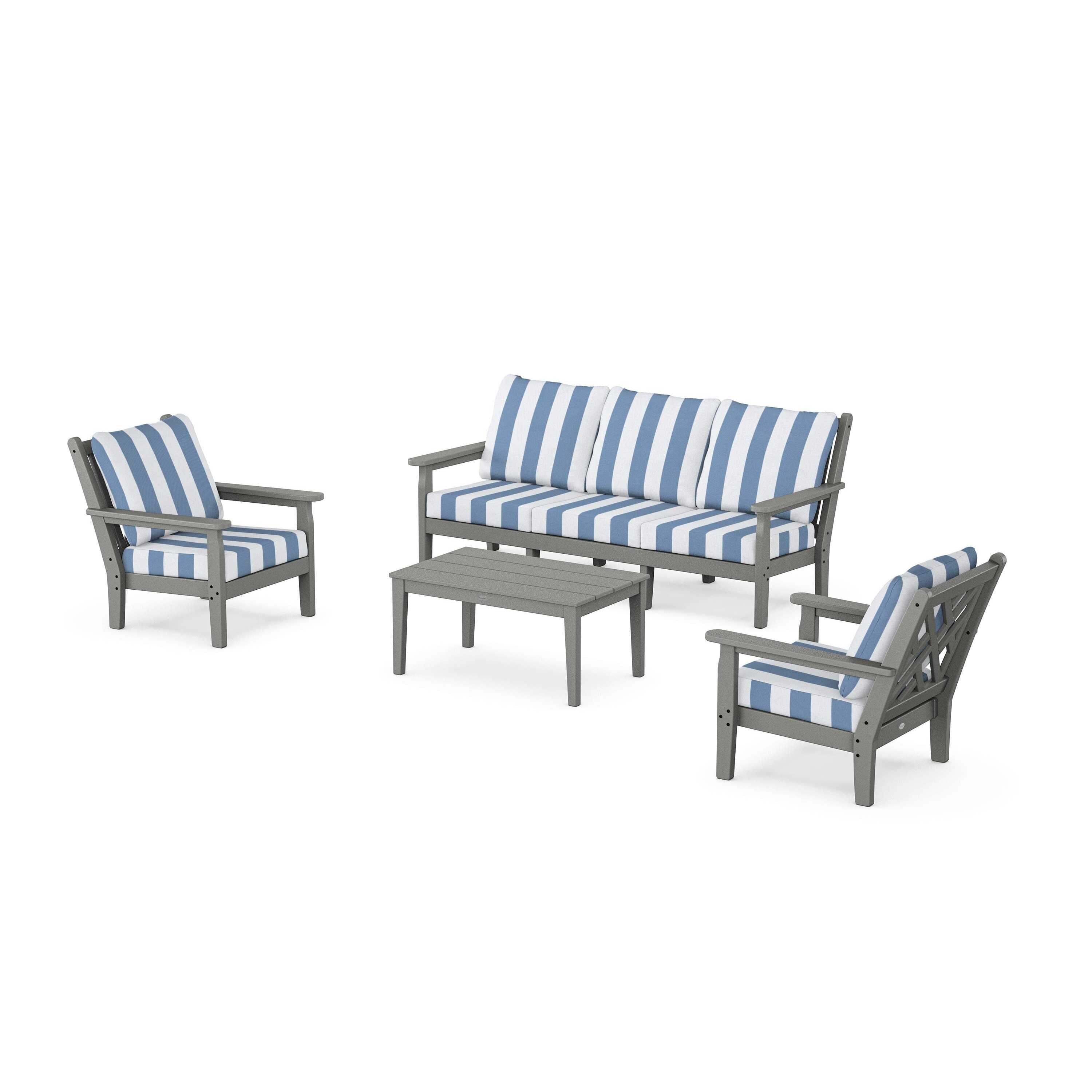 Chippendale 4-Piece Deep Seating Set with Sofa