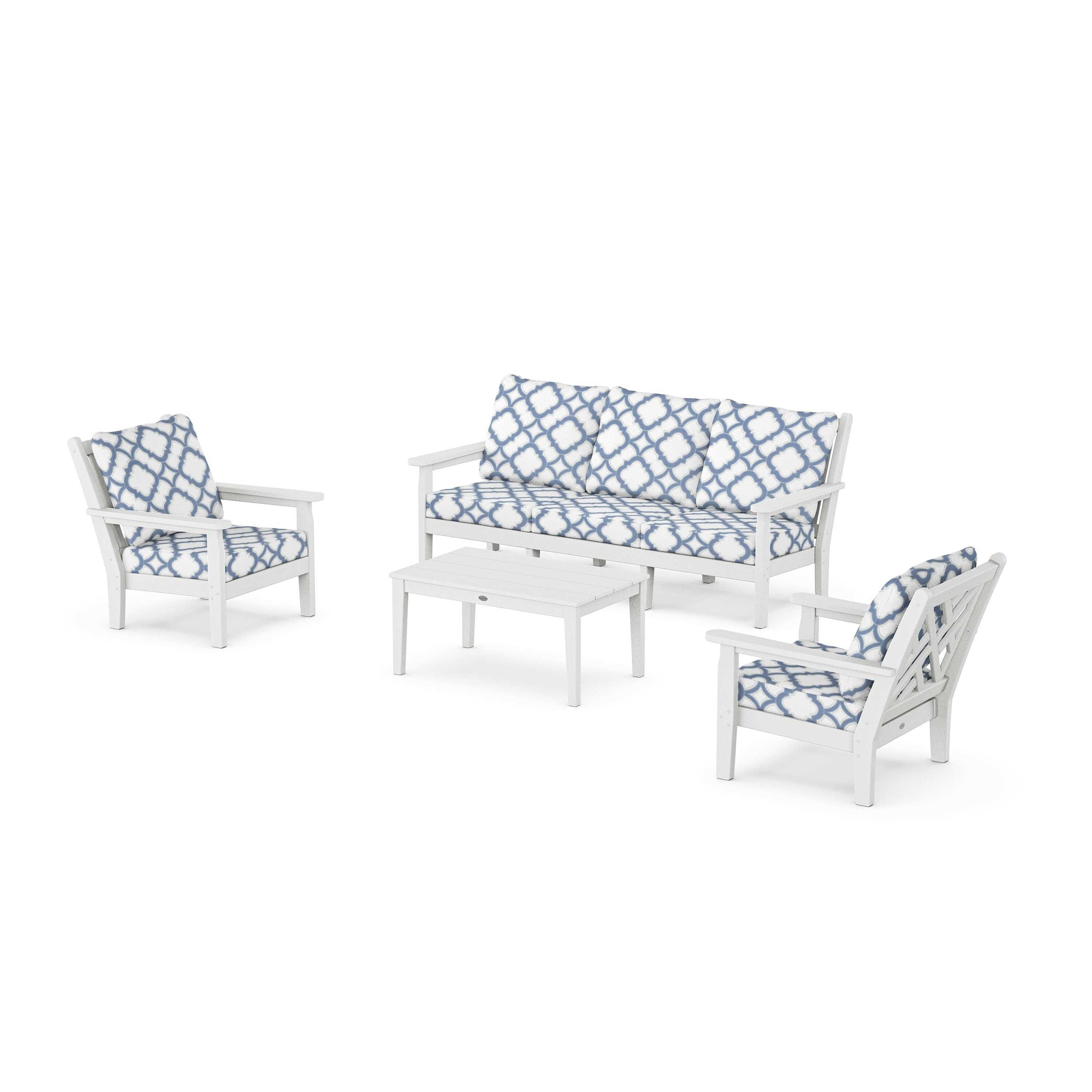 Chippendale 4-Piece Deep Seating Set with Sofa