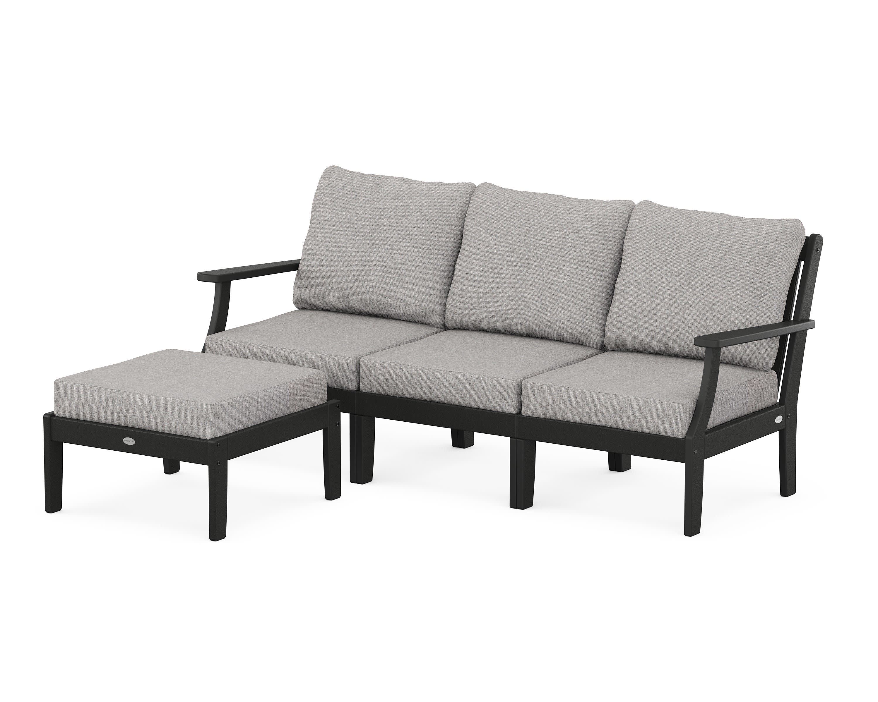 Braxton Modular 4-Piece Deep Seating Set with Ottoman
