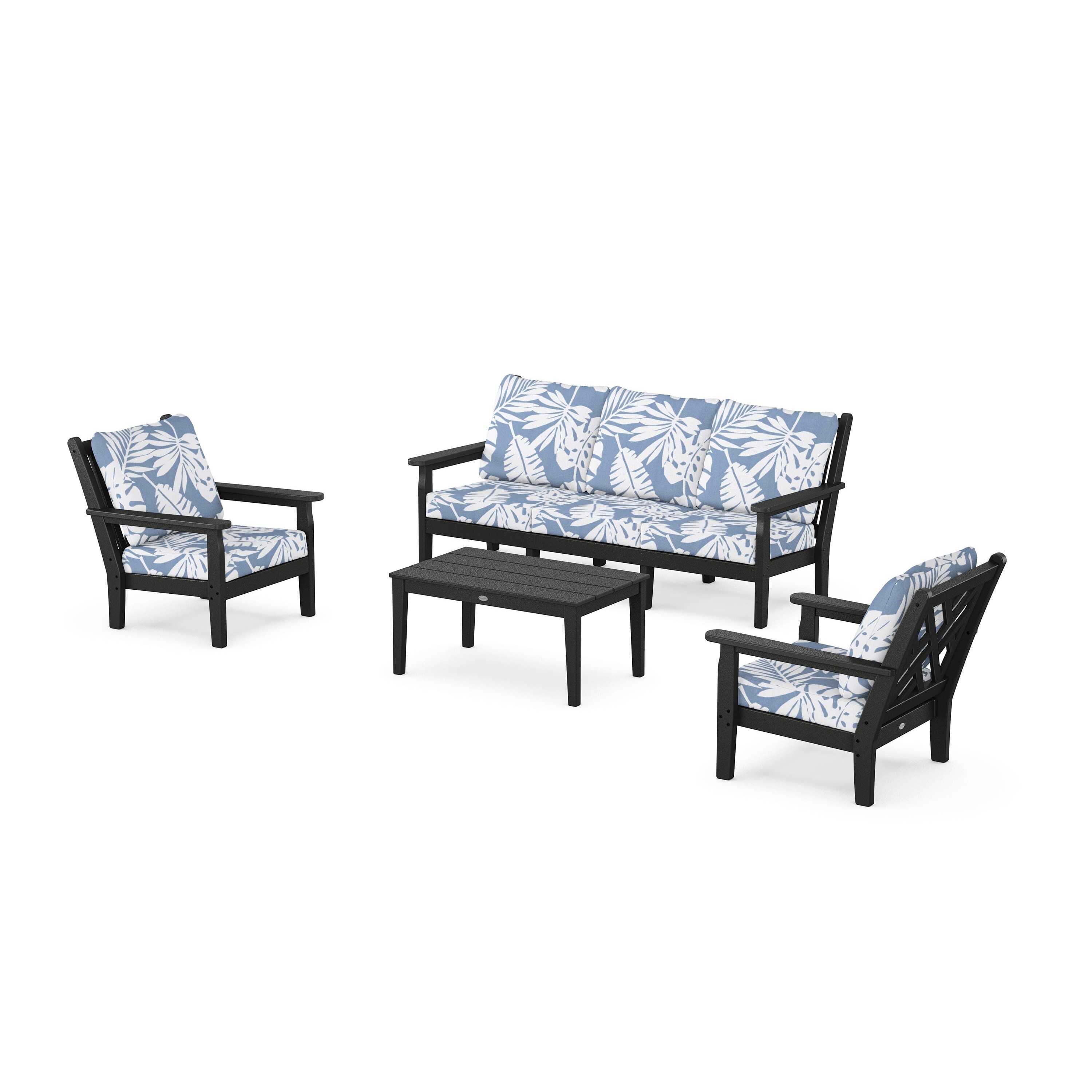 Chippendale 4-Piece Deep Seating Set with Sofa