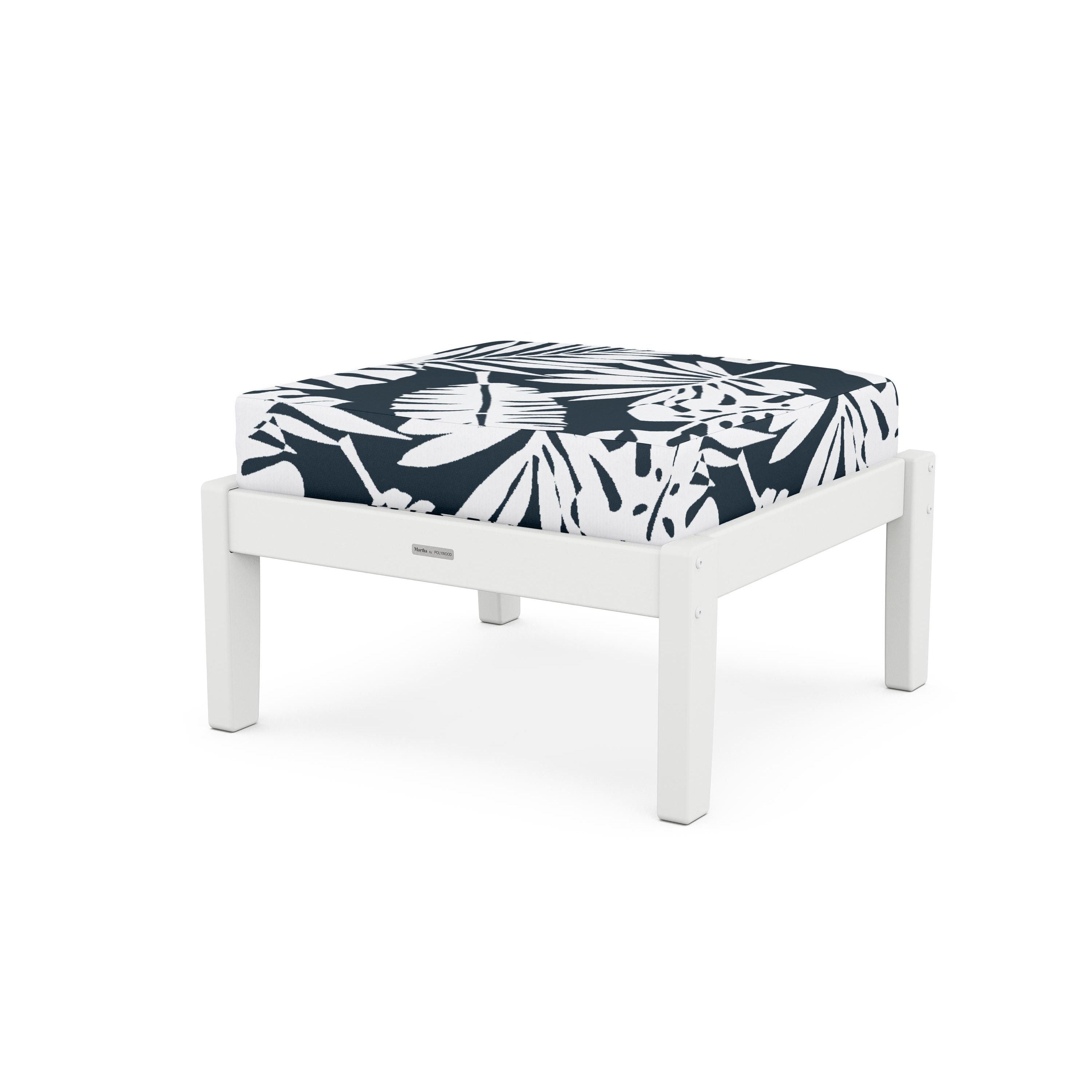Chinoiserie Deep Seating Ottoman