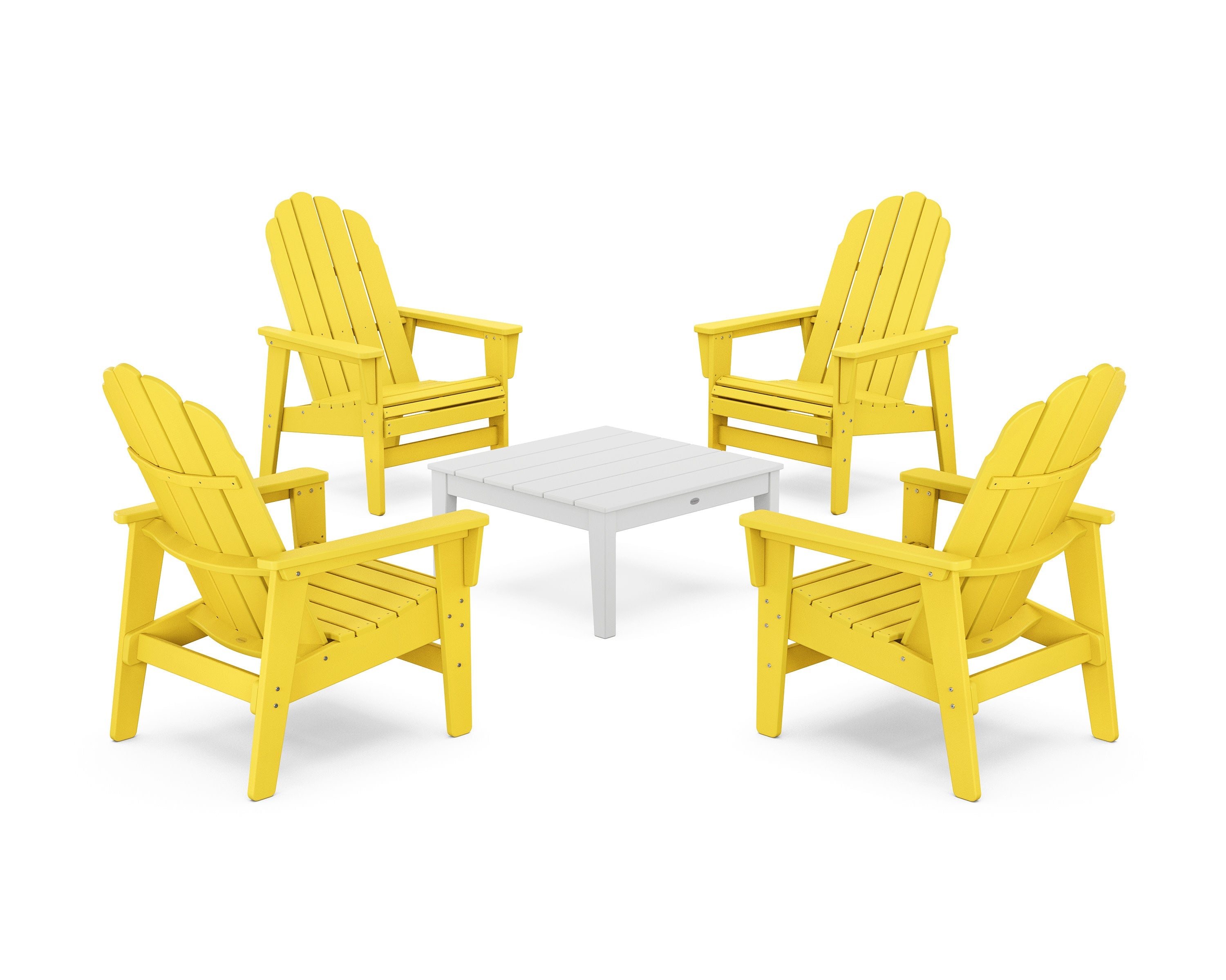 5-Piece Vineyard Grand Upright Adirondack Chair Conversation Group