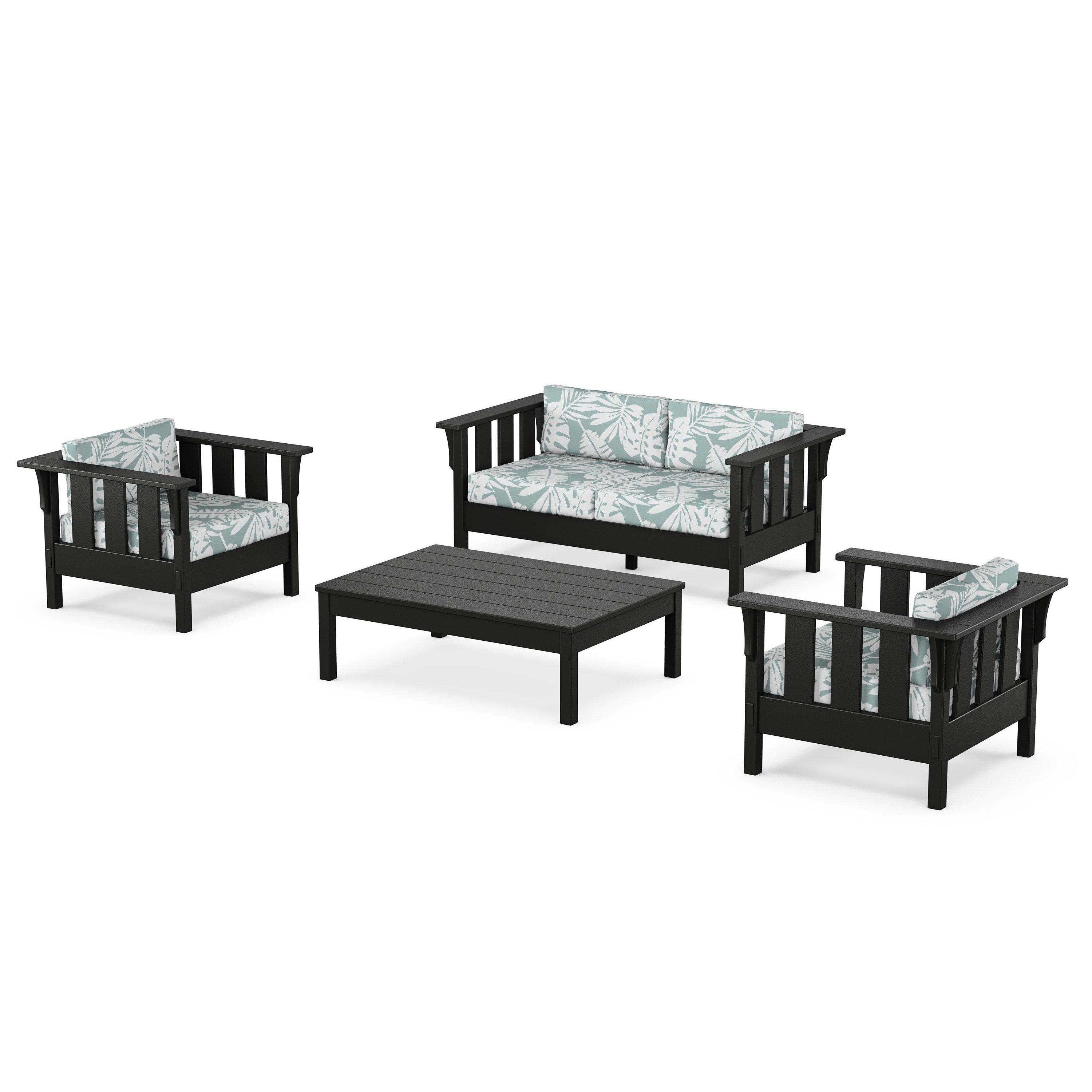 Acadia 4-Piece Deep Seating Set with Loveseat
