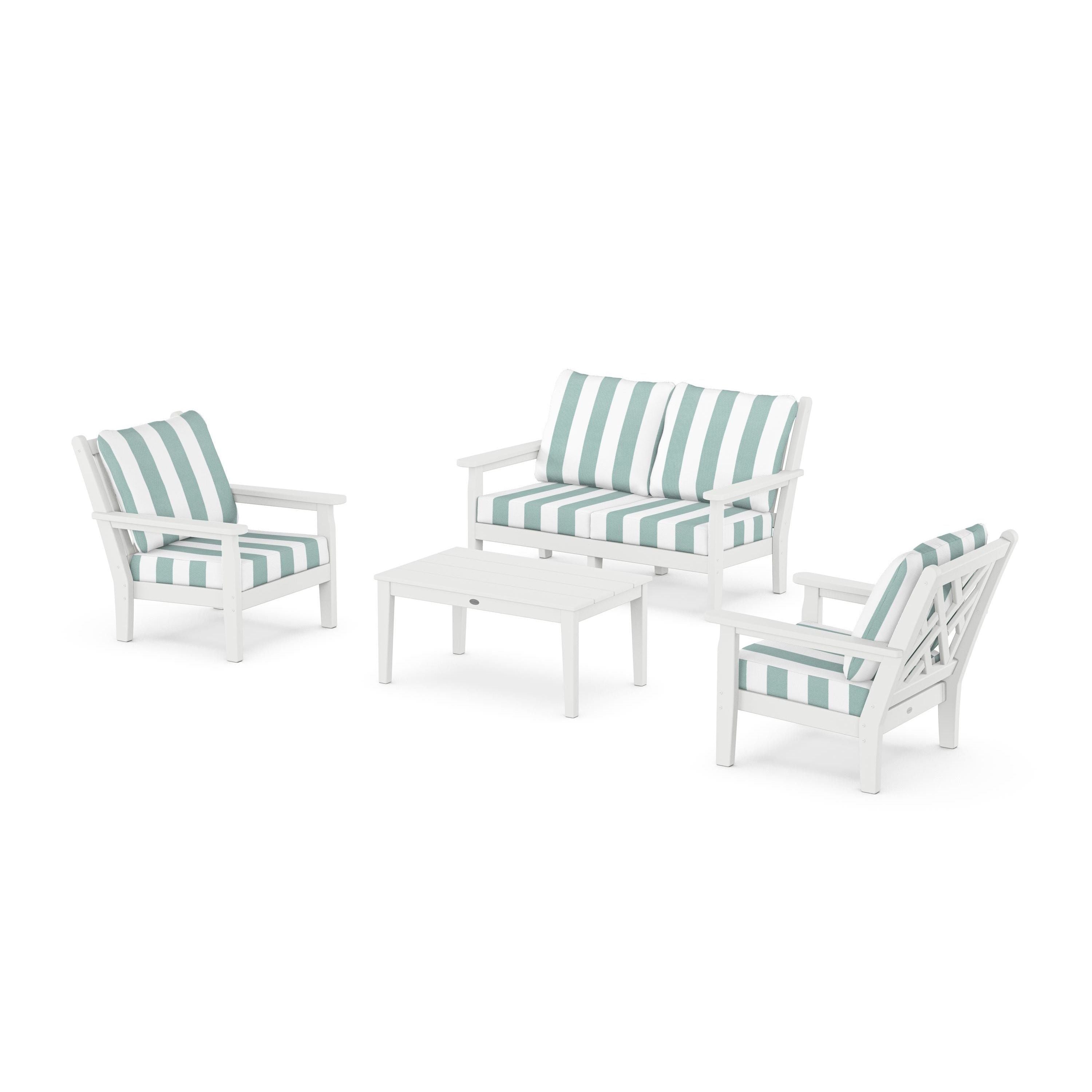 Chippendale 4-Piece Deep Seating Set with Loveseat