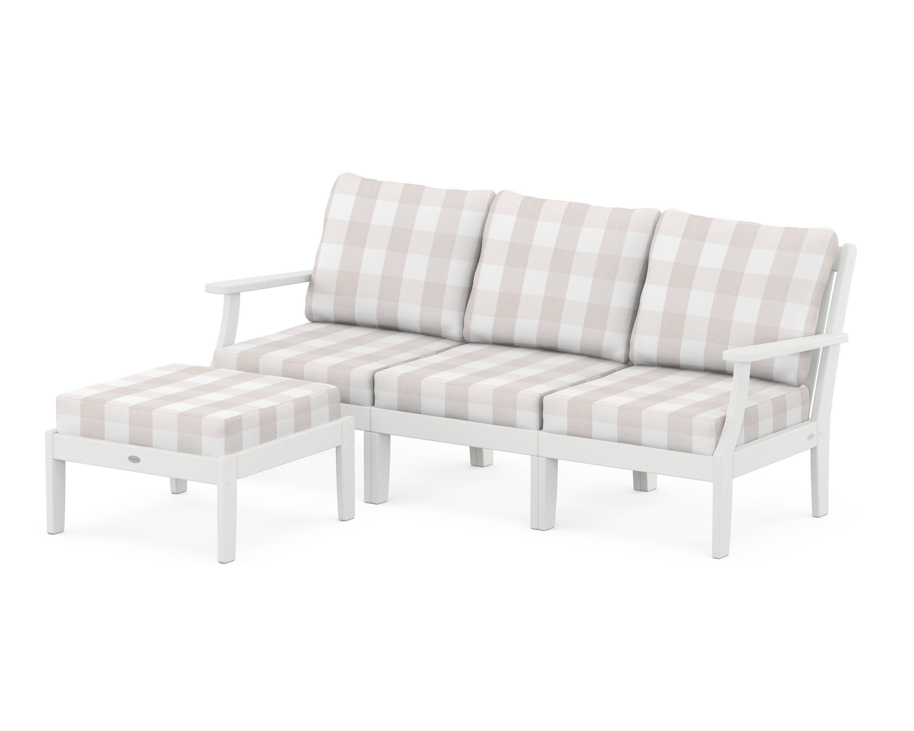 Braxton Modular 4-Piece Deep Seating Set with Ottoman