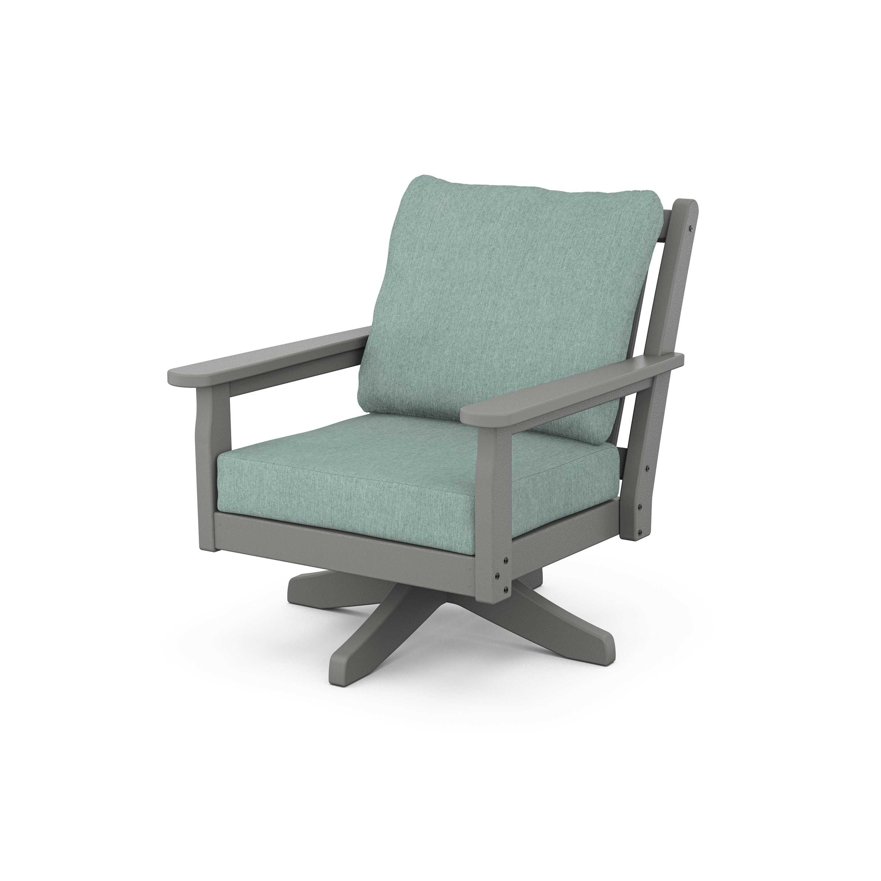 Chippendale Deep Seating Swivel Chair