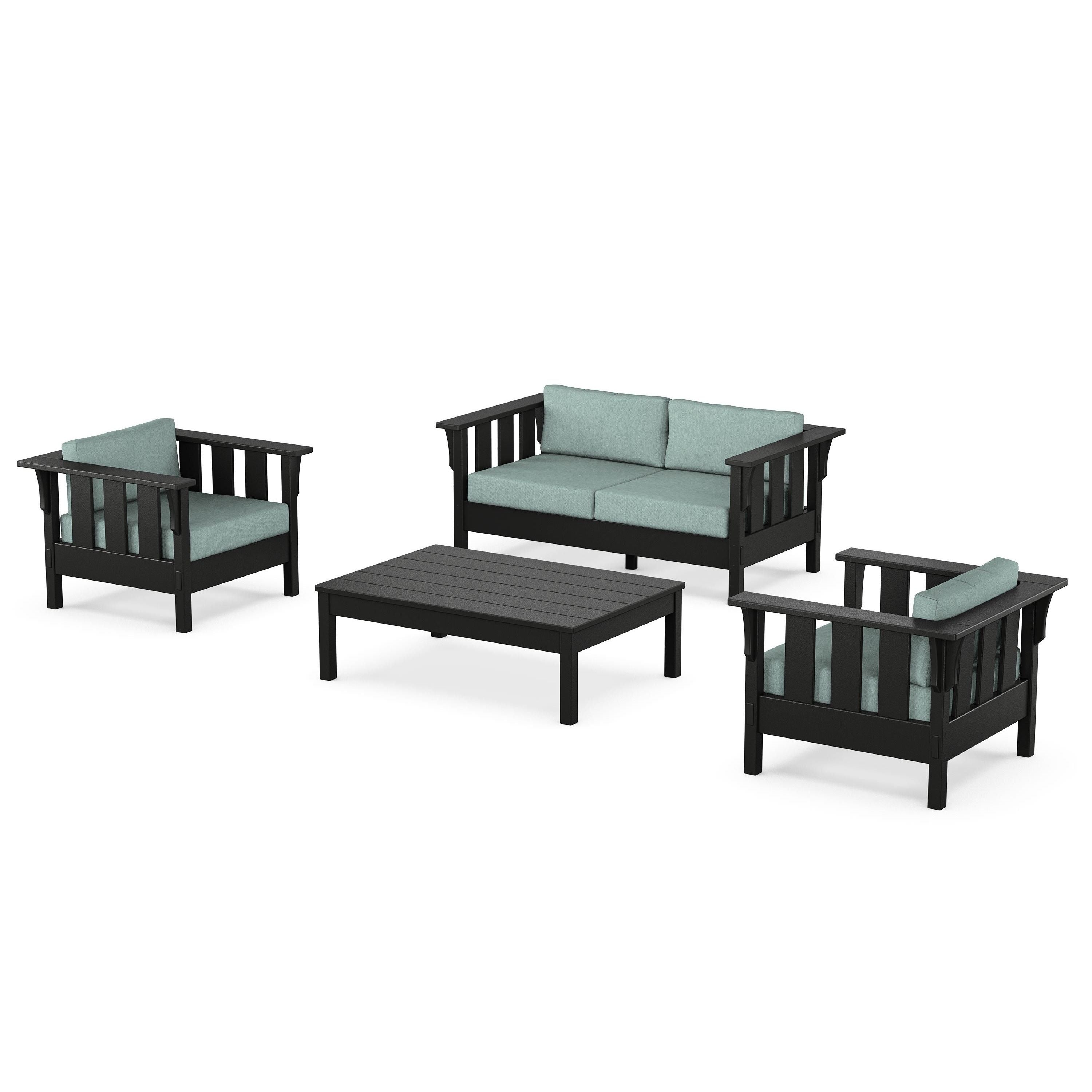 Acadia 4-Piece Deep Seating Set with Loveseat