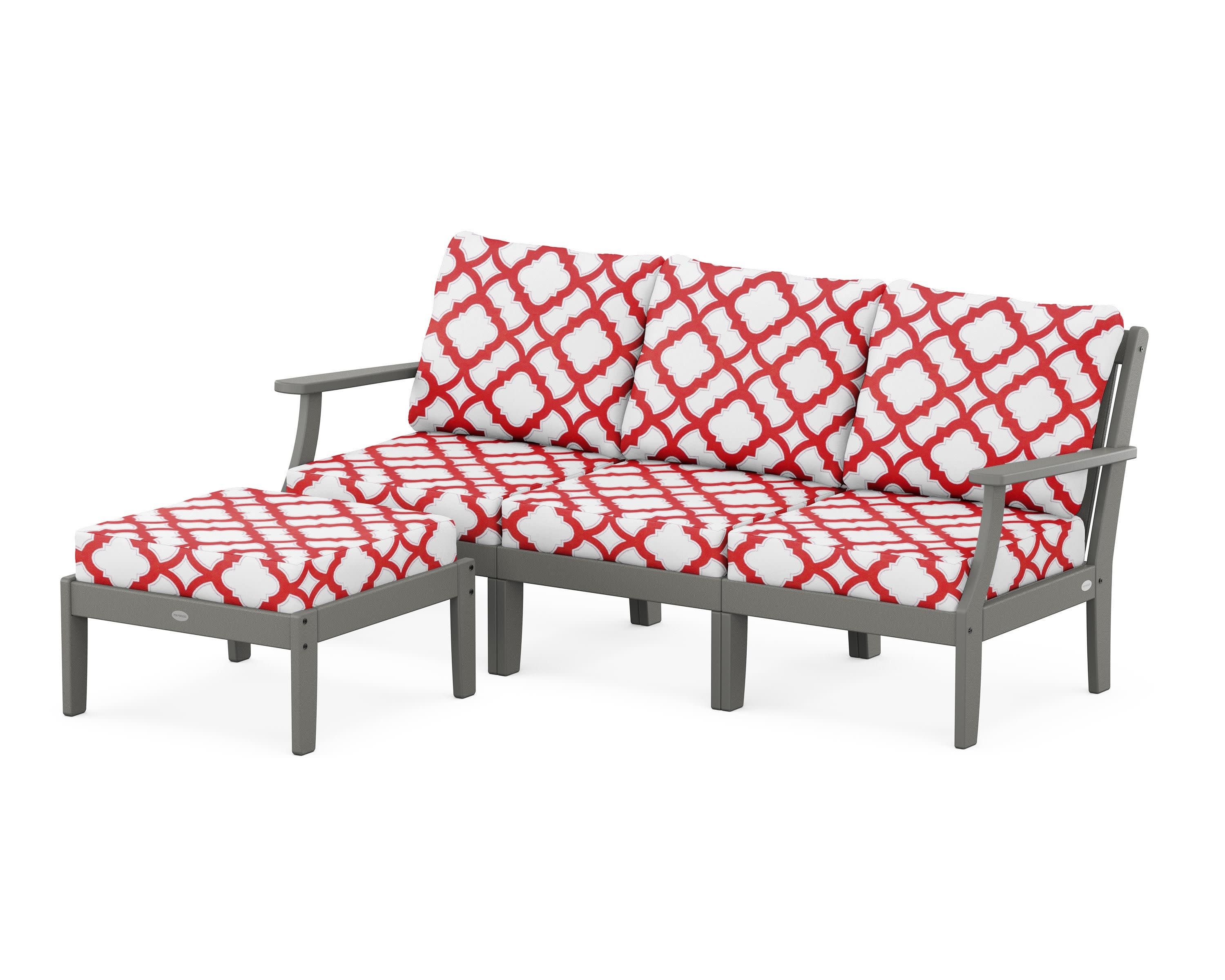 Braxton Modular 4-Piece Deep Seating Set with Ottoman