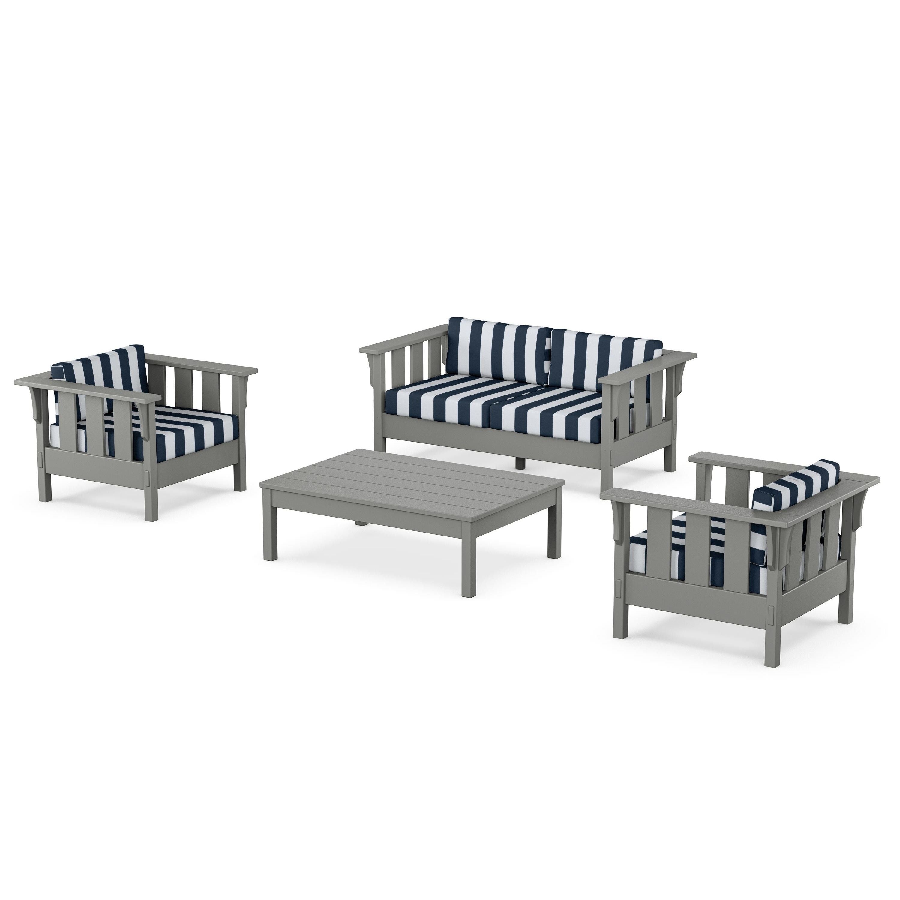 Acadia 4-Piece Deep Seating Set with Loveseat