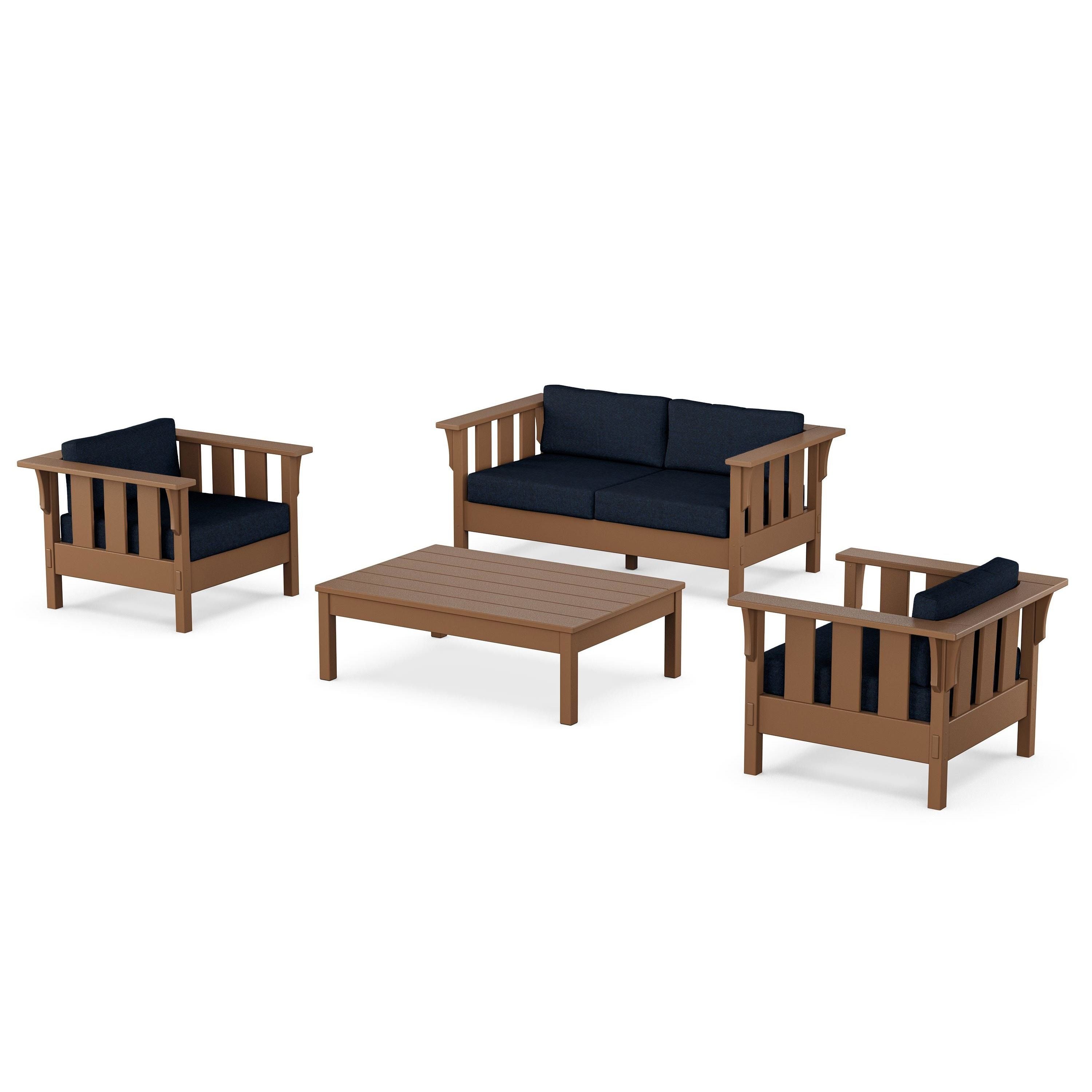 Acadia 4-Piece Deep Seating Set with Loveseat