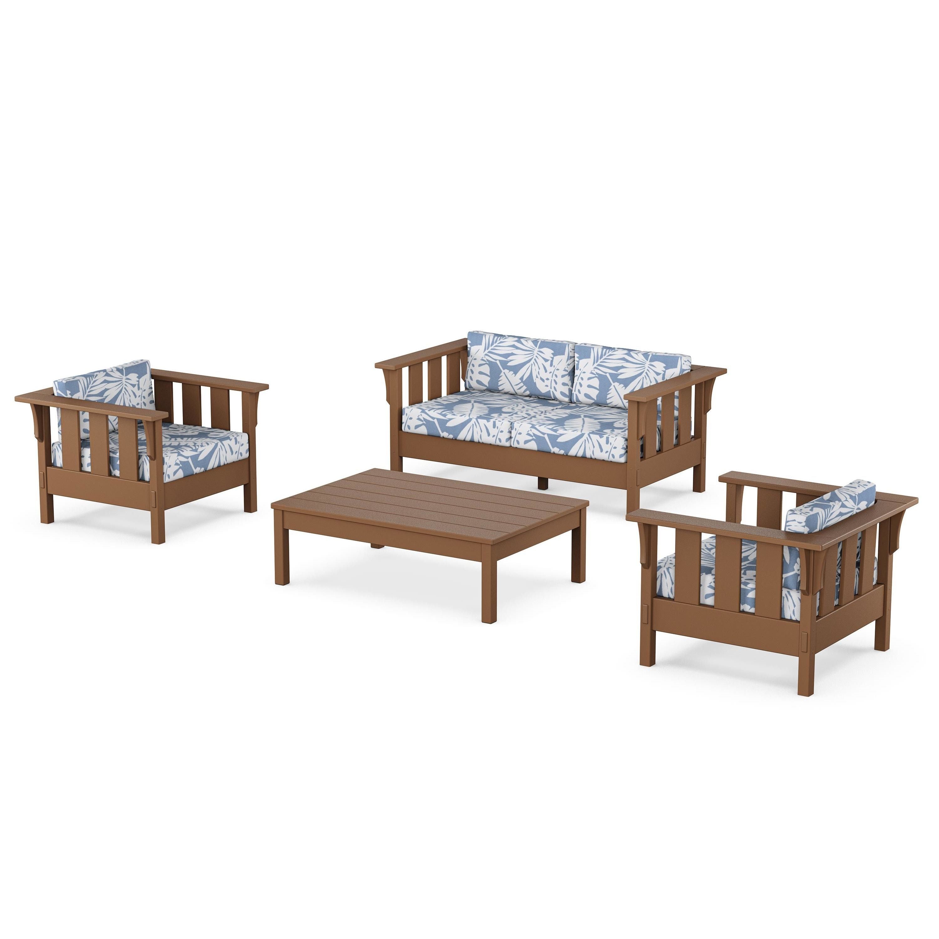 Acadia 4-Piece Deep Seating Set with Loveseat