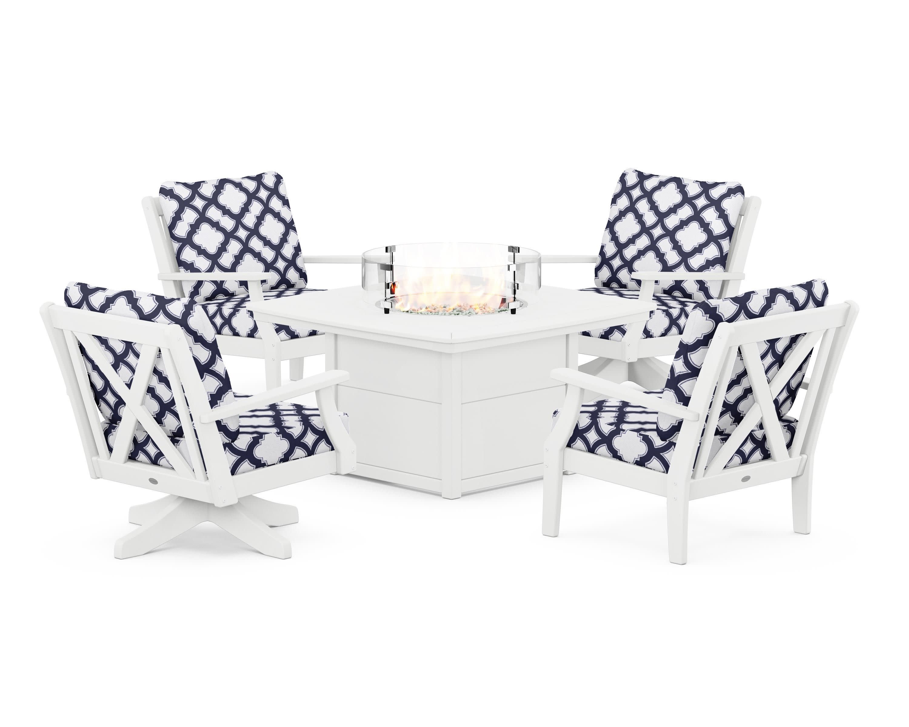Braxton 5-Piece Deep Seating Set with Fire Table