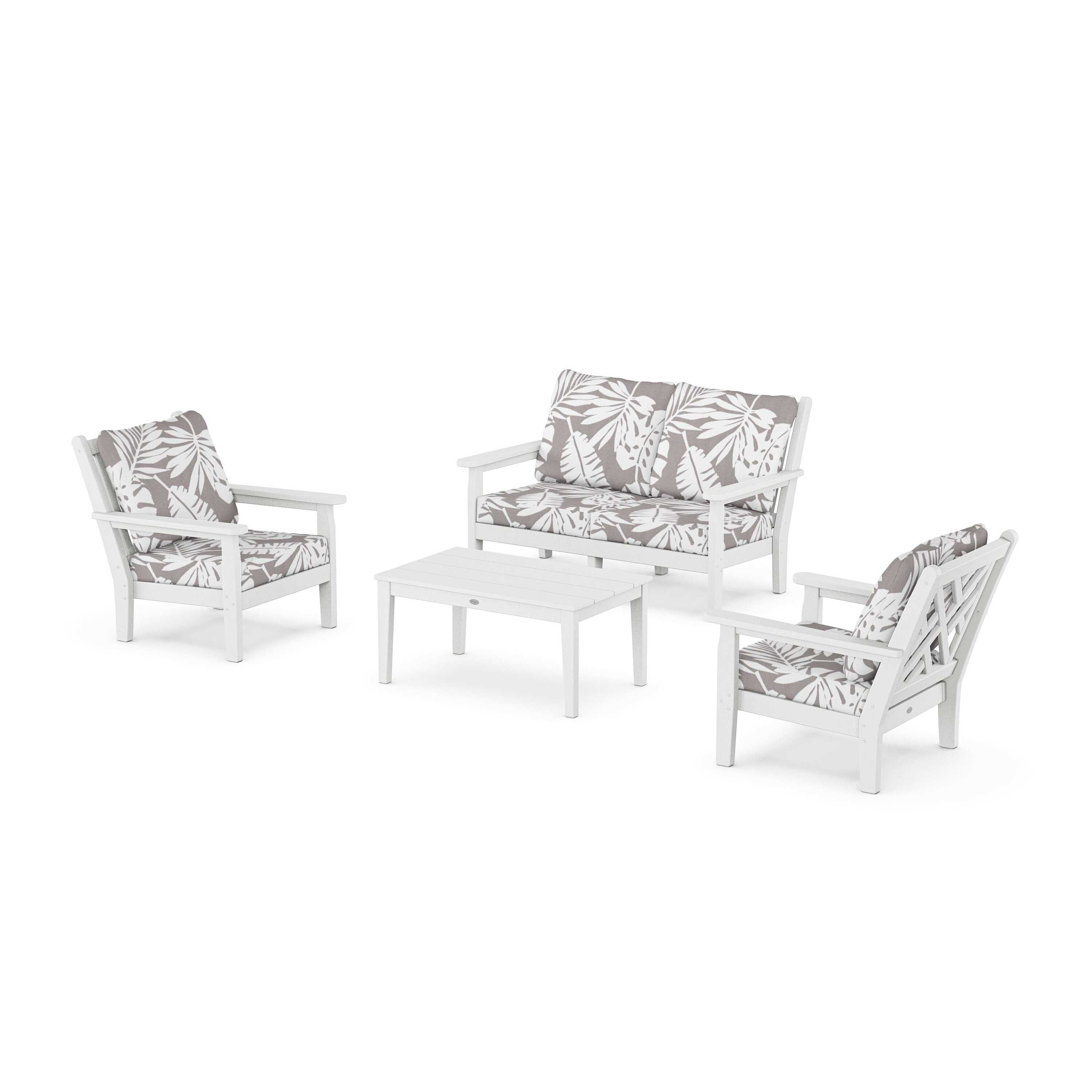 Chippendale 4-Piece Deep Seating Set with Loveseat