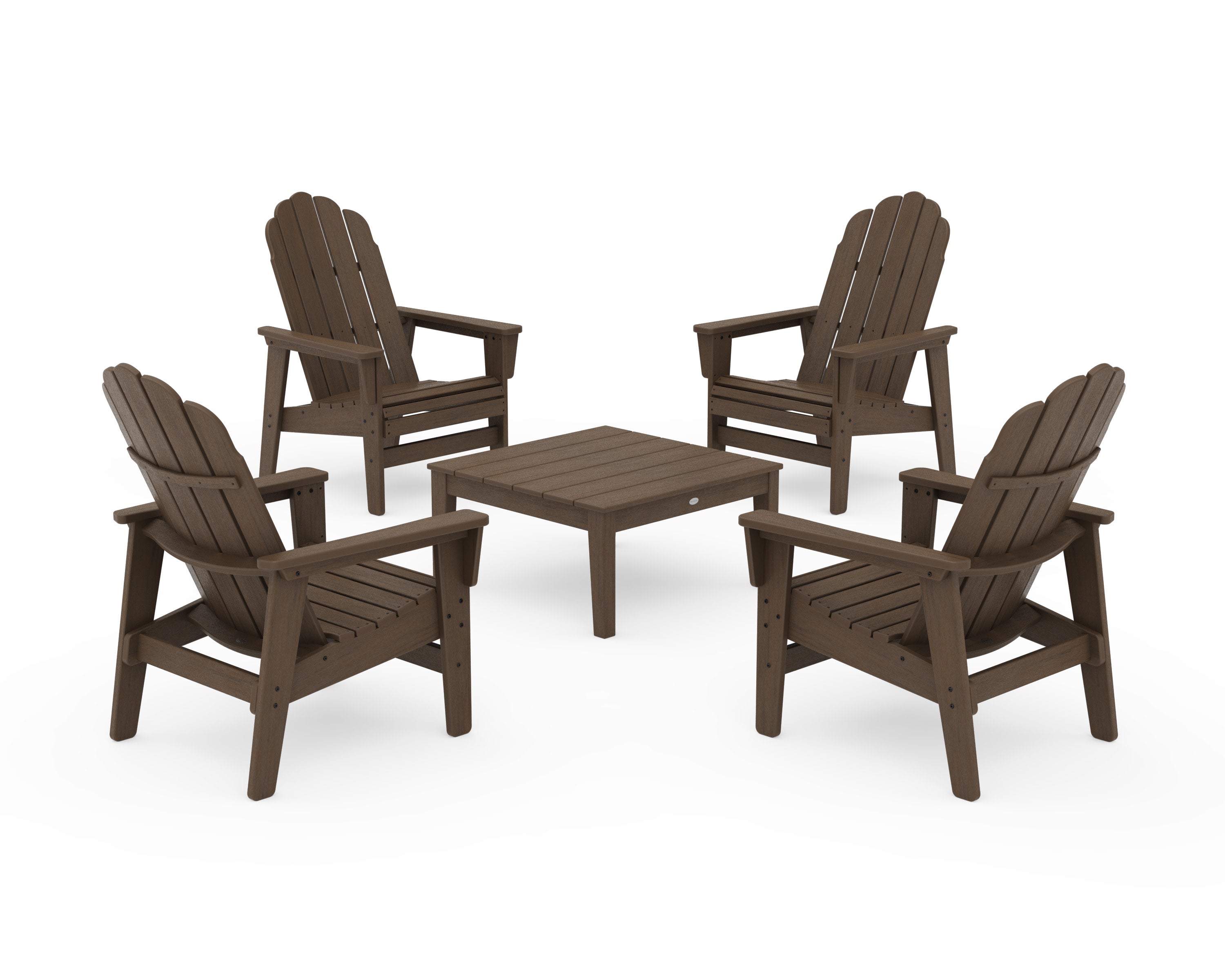 5-Piece Vineyard Grand Upright Adirondack Chair Conversation Group