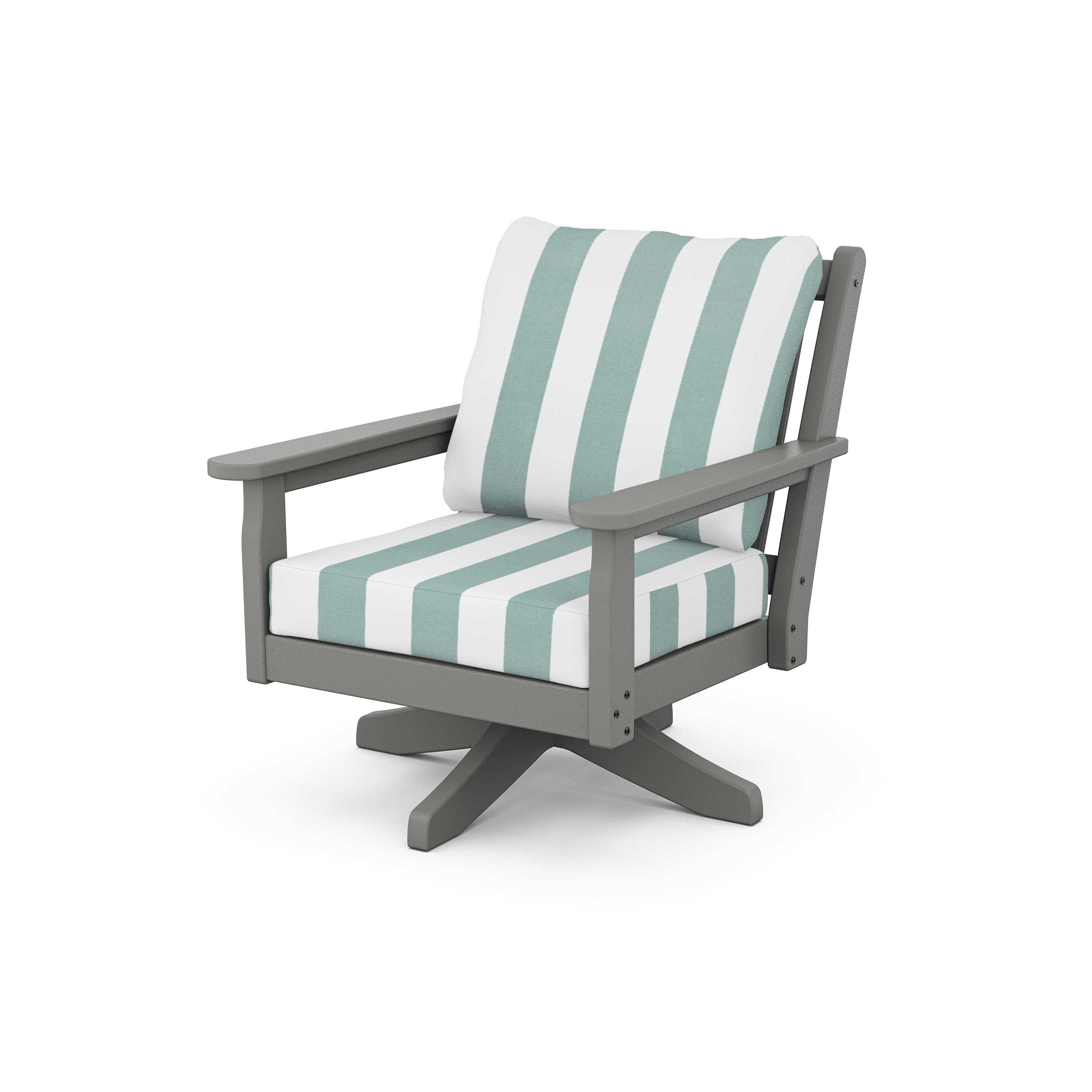 Chippendale Deep Seating Swivel Chair