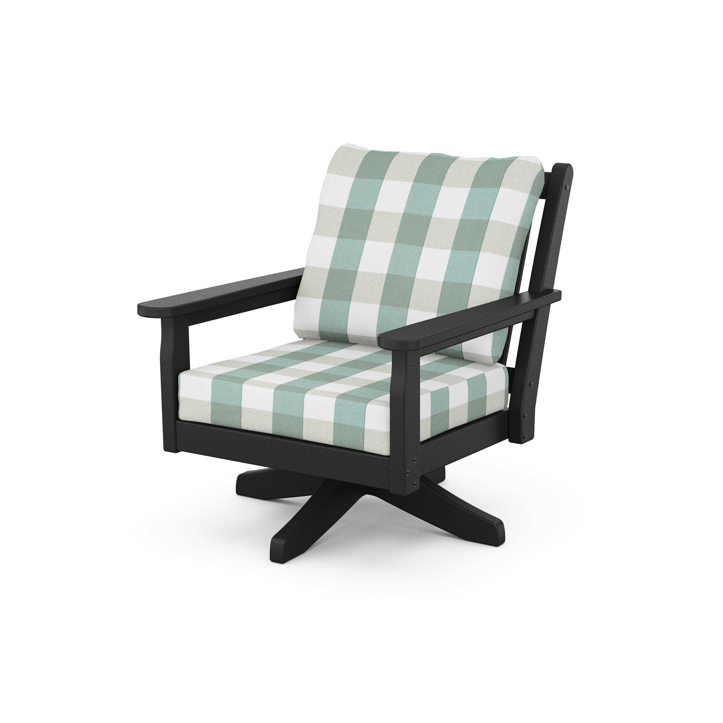 Chippendale Deep Seating Swivel Chair