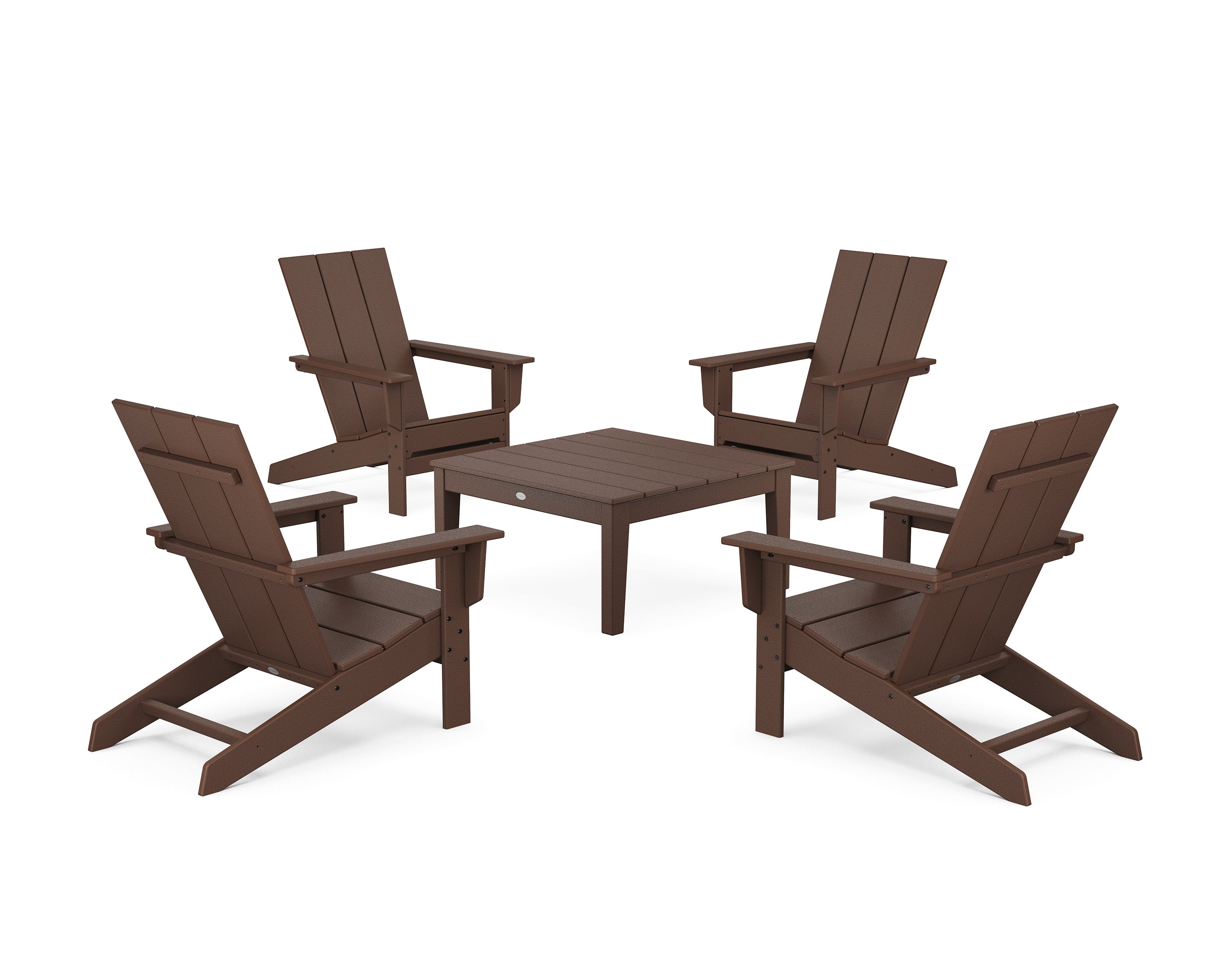 5-Piece Modern Studio Adirondack Chair Conversation Group