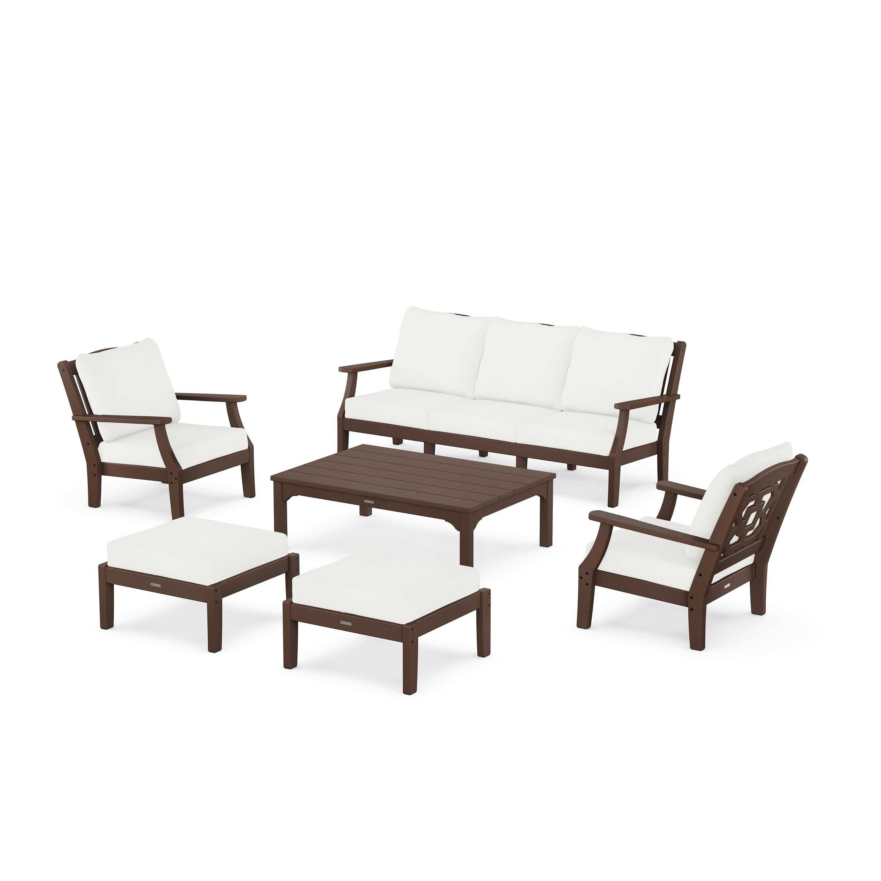 Chinoiserie 6-Piece Lounge Sofa Set