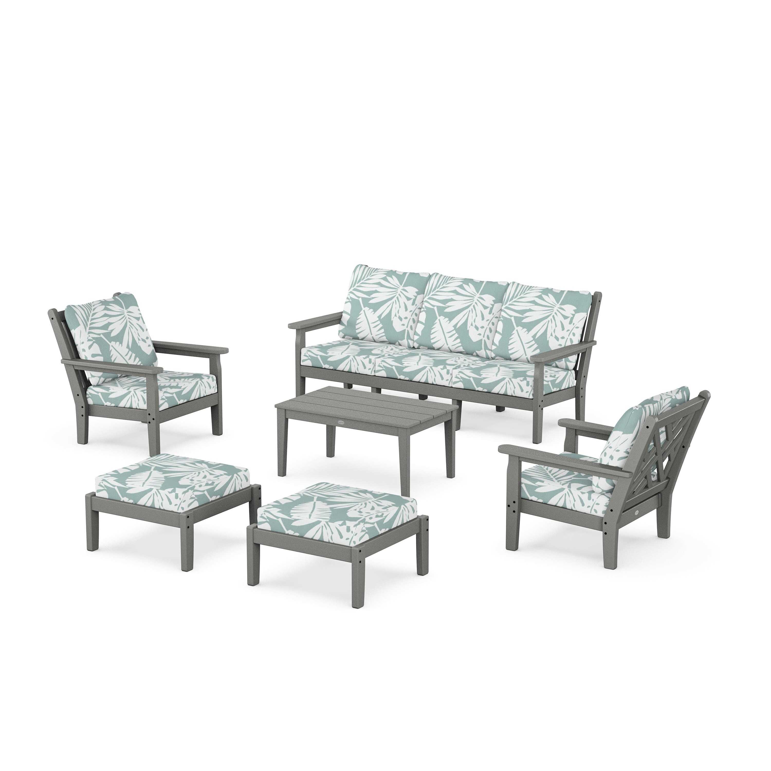 Chippendale 6-Piece Lounge Sofa Set