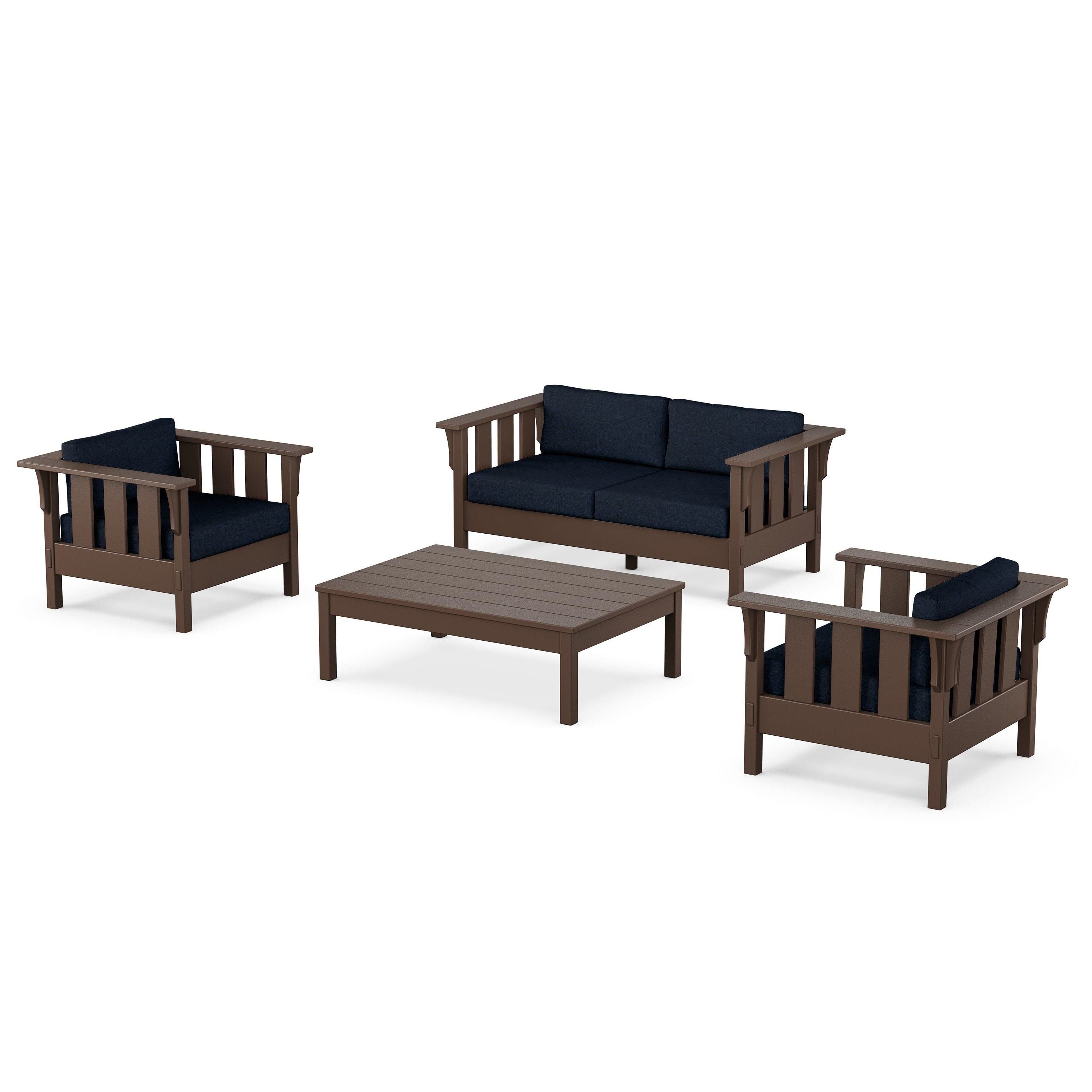 Acadia 4-Piece Deep Seating Set with Loveseat