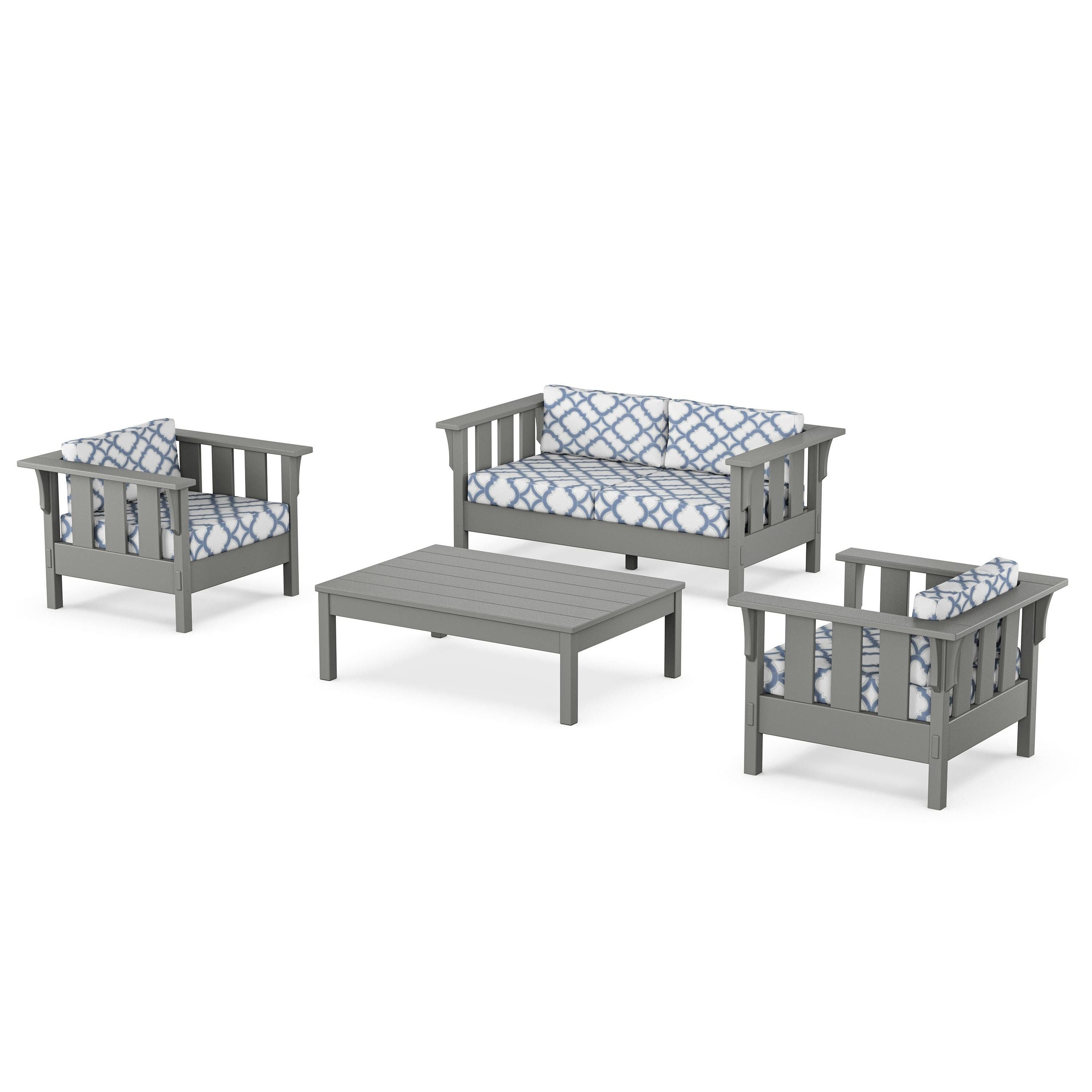 Acadia 4-Piece Deep Seating Set with Loveseat
