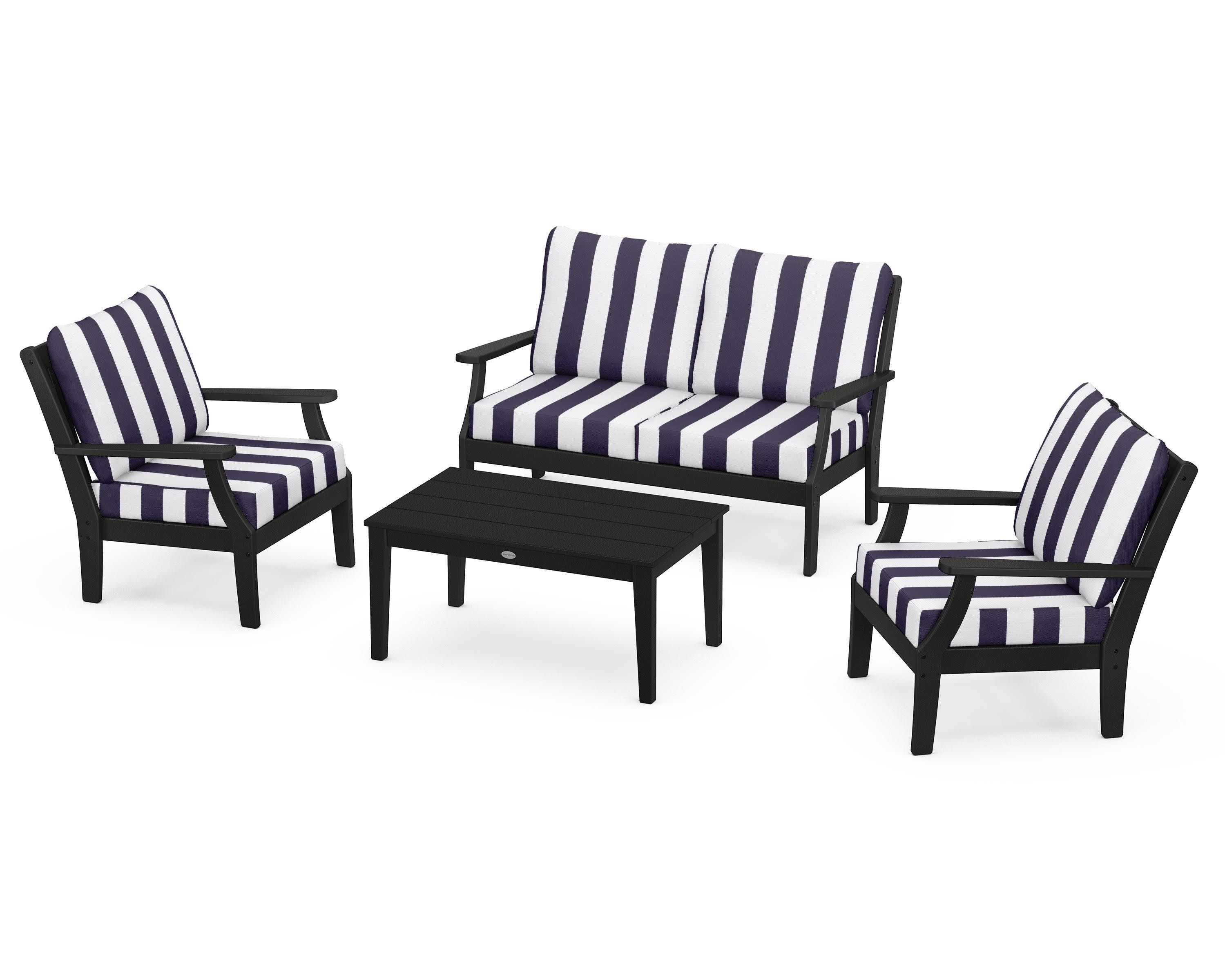 Braxton 4-Piece Deep Seating Chair Set