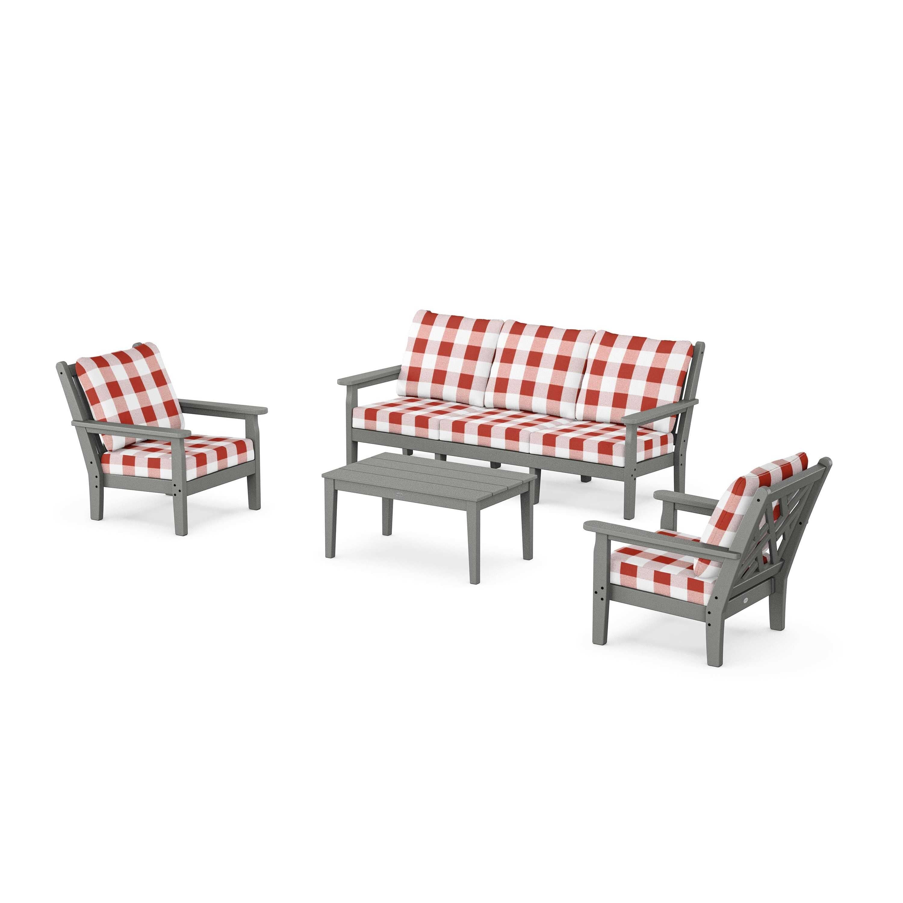 Chippendale 4-Piece Deep Seating Set with Sofa