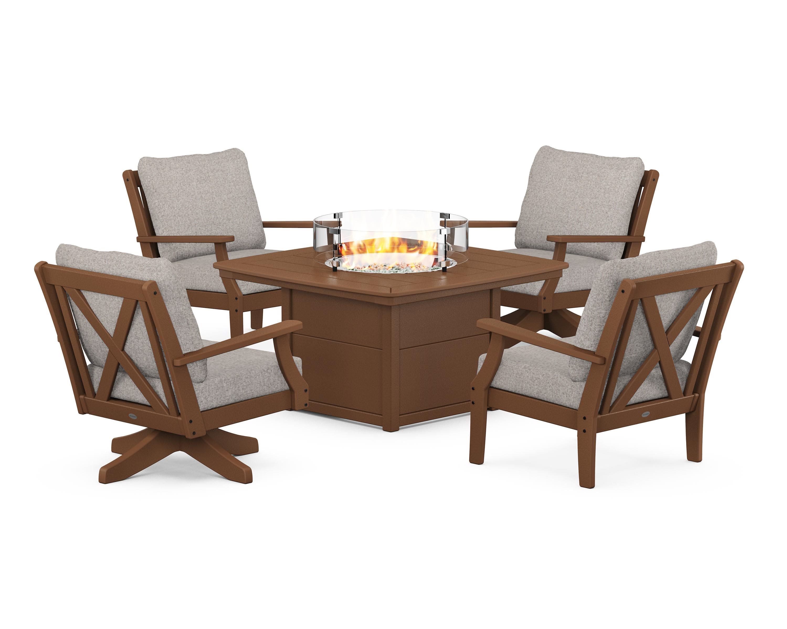 Braxton 5-Piece Deep Seating Set with Fire Table