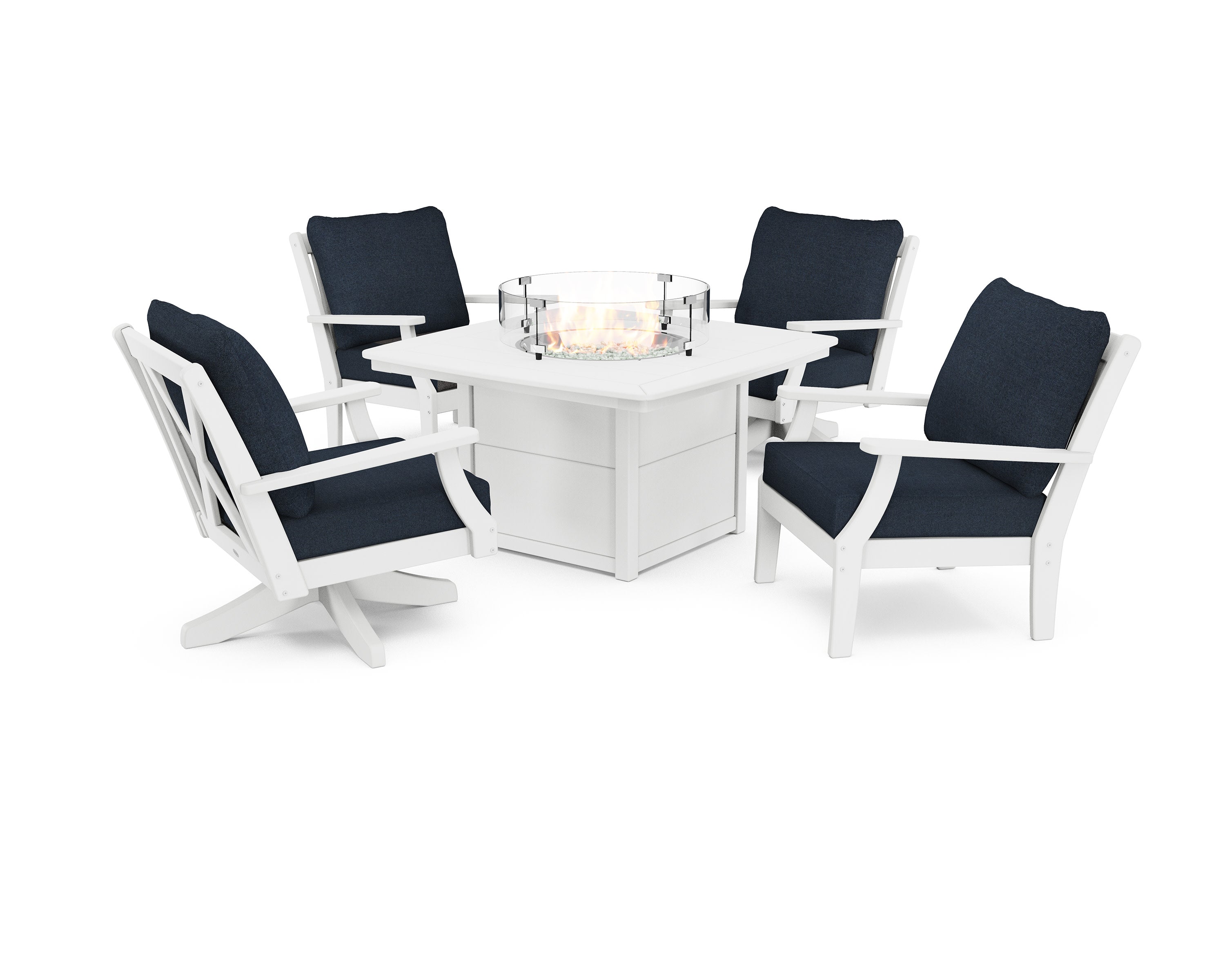 Braxton 5-Piece Deep Seating Set with Fire Table