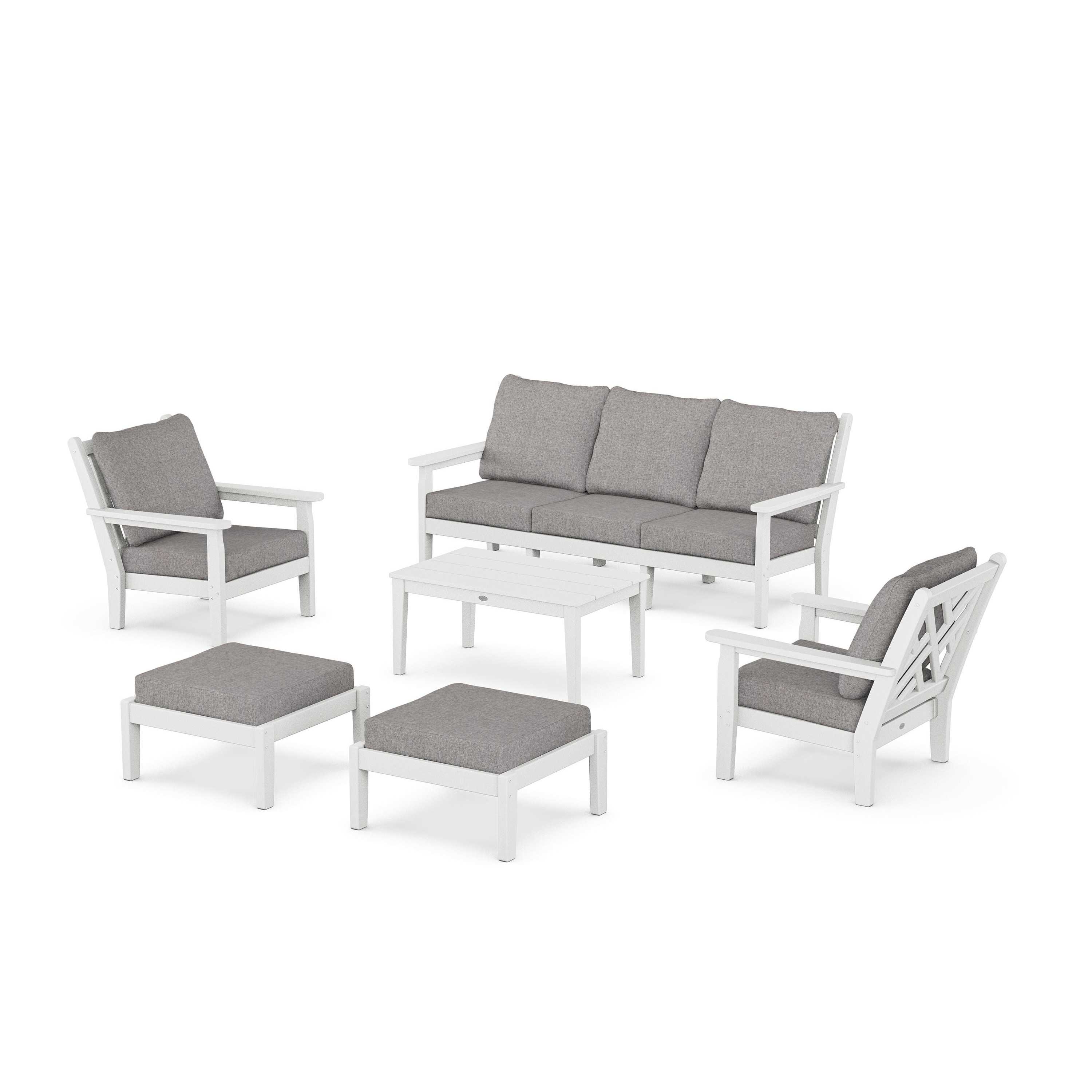 Chippendale 6-Piece Lounge Sofa Set