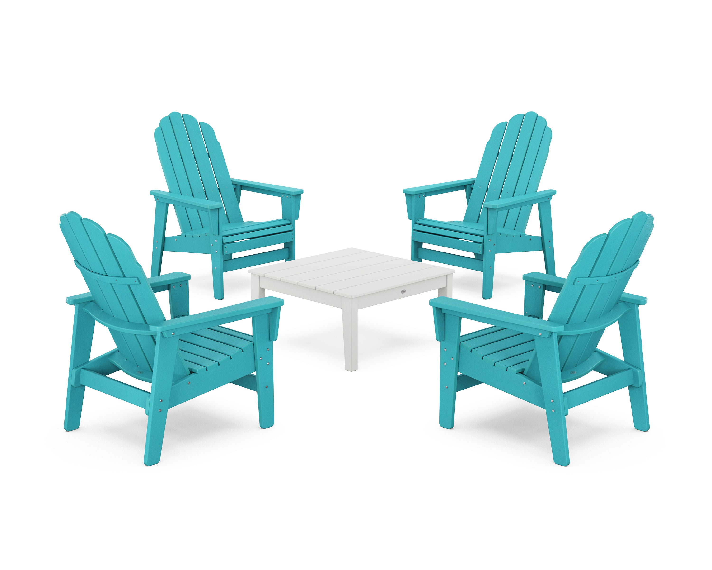 5-Piece Vineyard Grand Upright Adirondack Chair Conversation Group