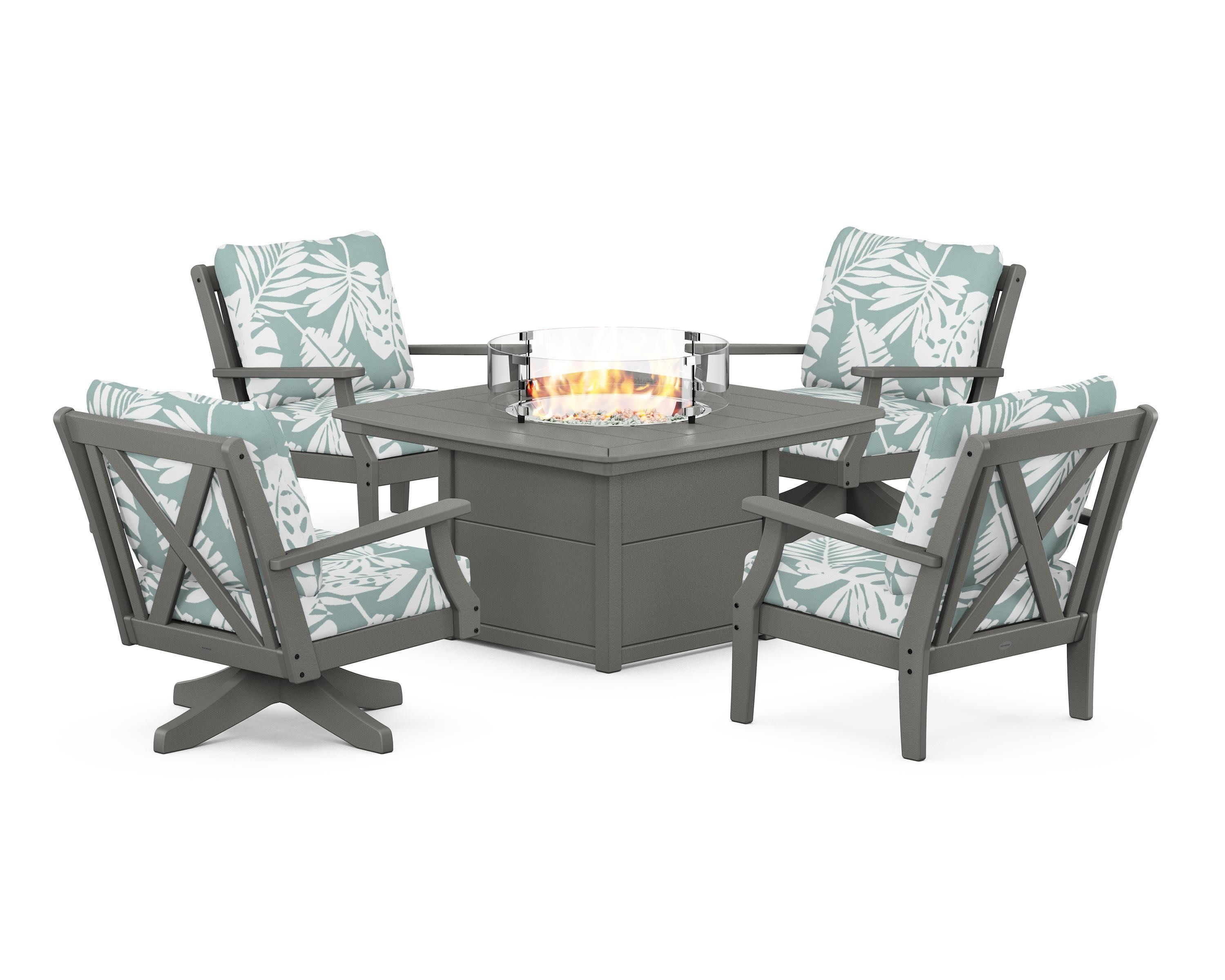 Braxton 5-Piece Deep Seating Set with Fire Table