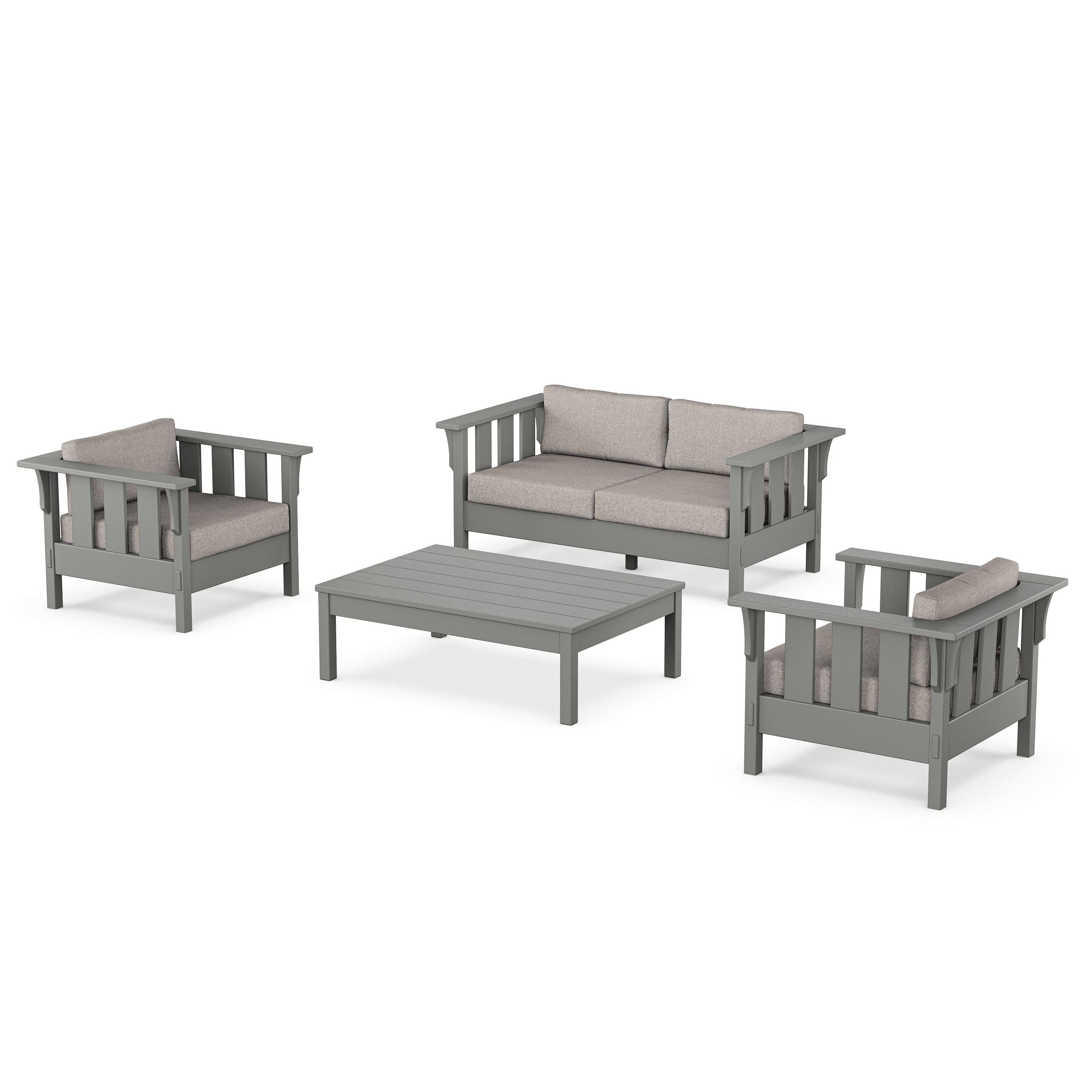 Acadia 4-Piece Deep Seating Set with Loveseat