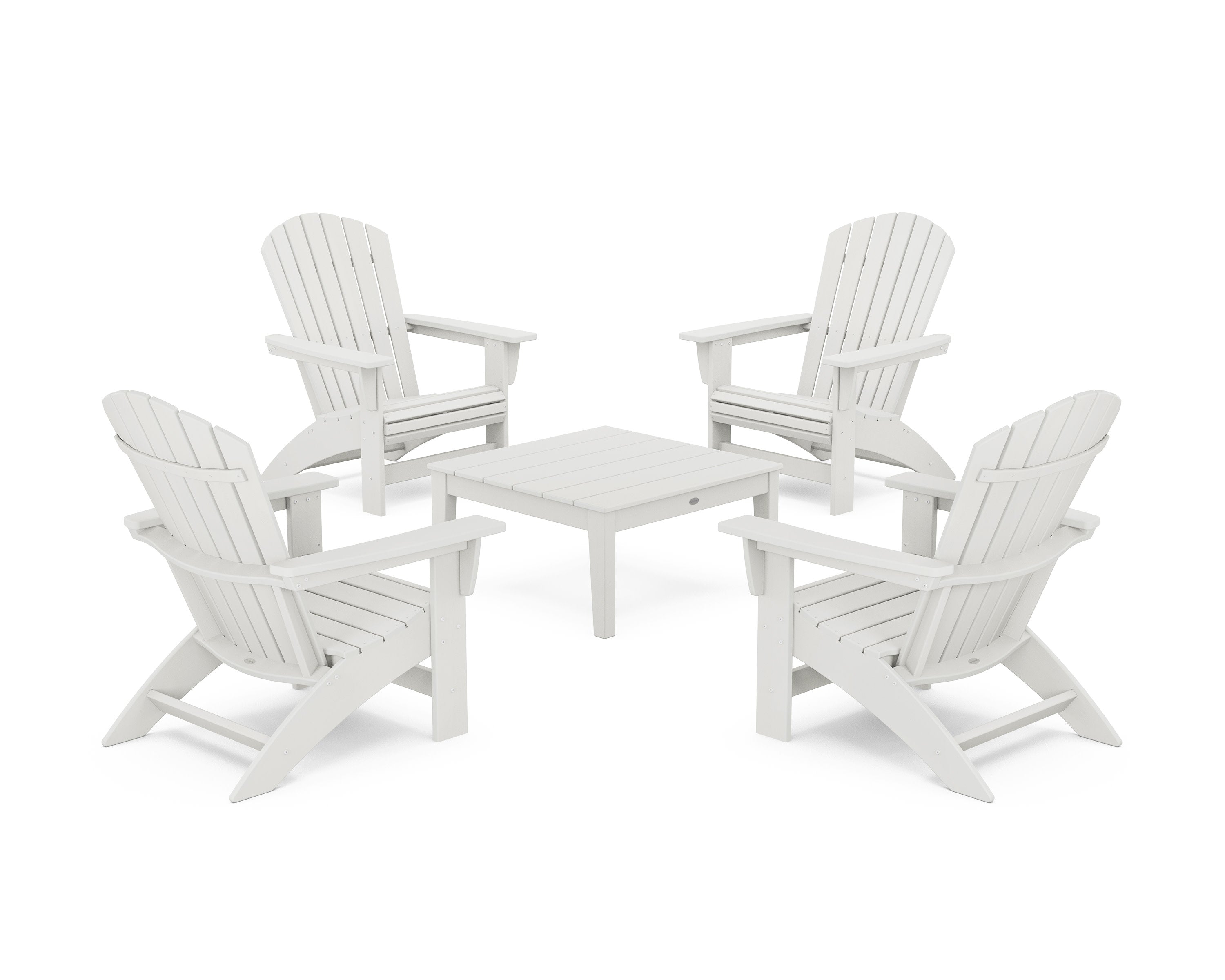 5-Piece Nautical Grand Adirondack Chair Conversation Group