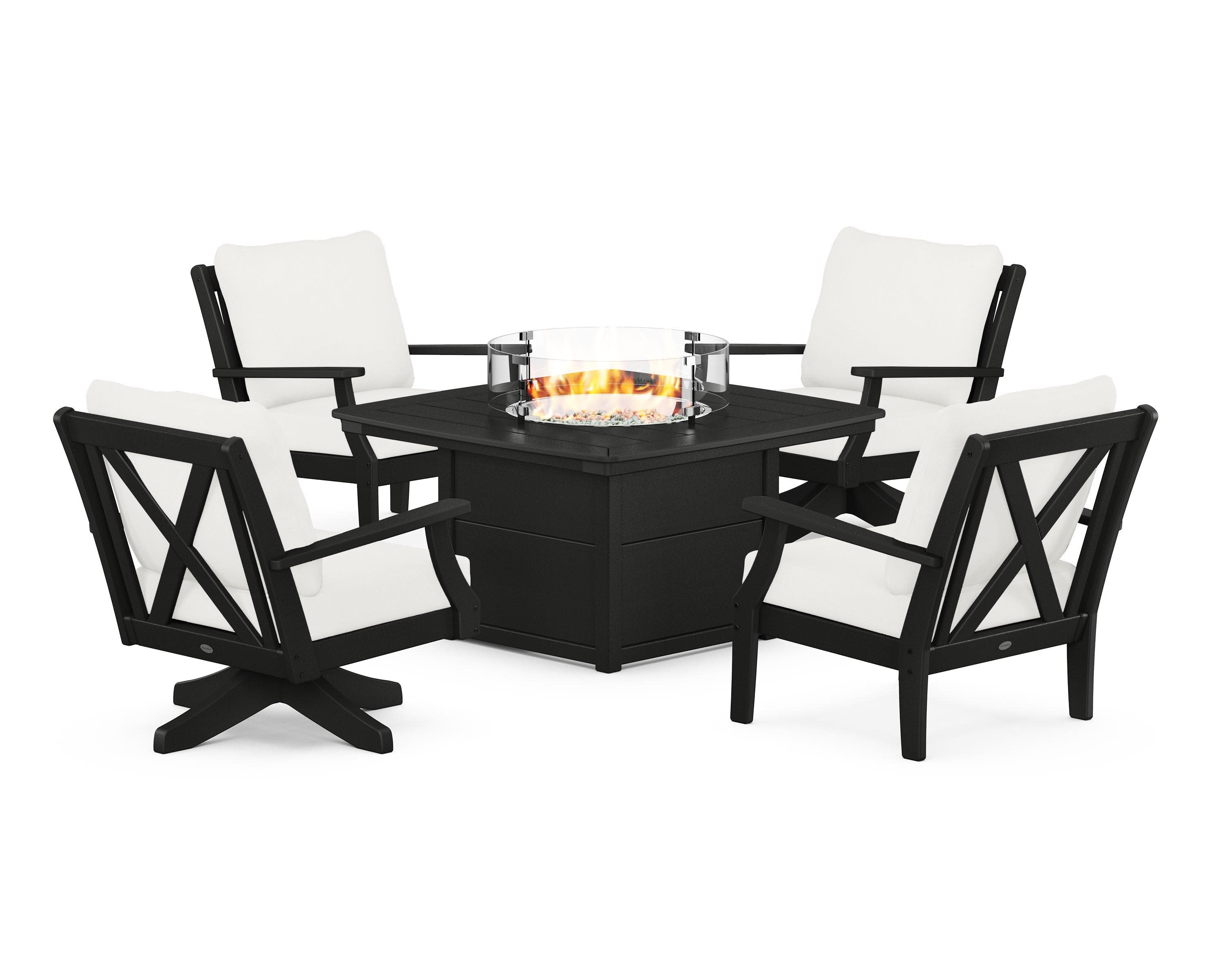 Braxton 5-Piece Deep Seating Set with Fire Table