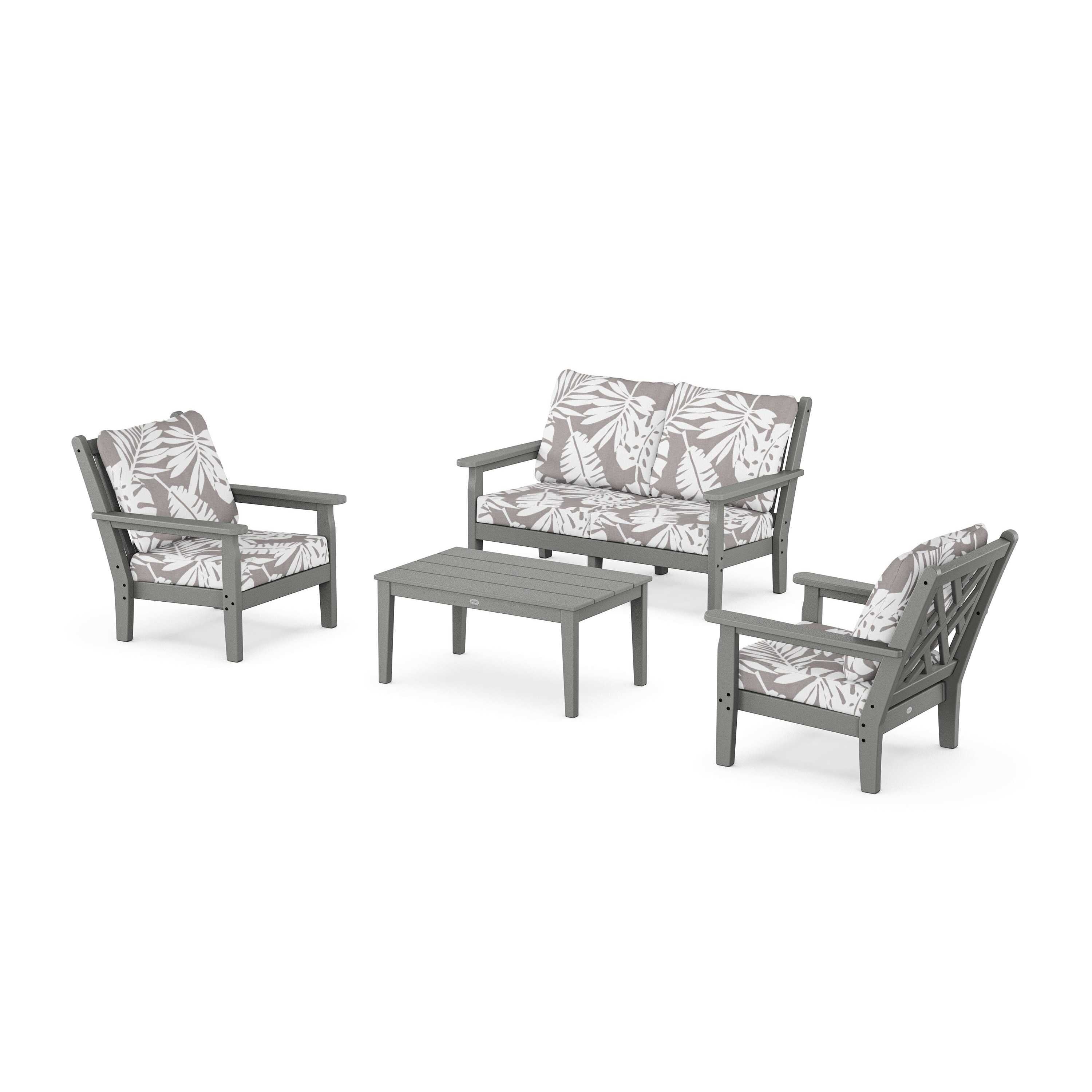 Chippendale 4-Piece Deep Seating Set with Loveseat