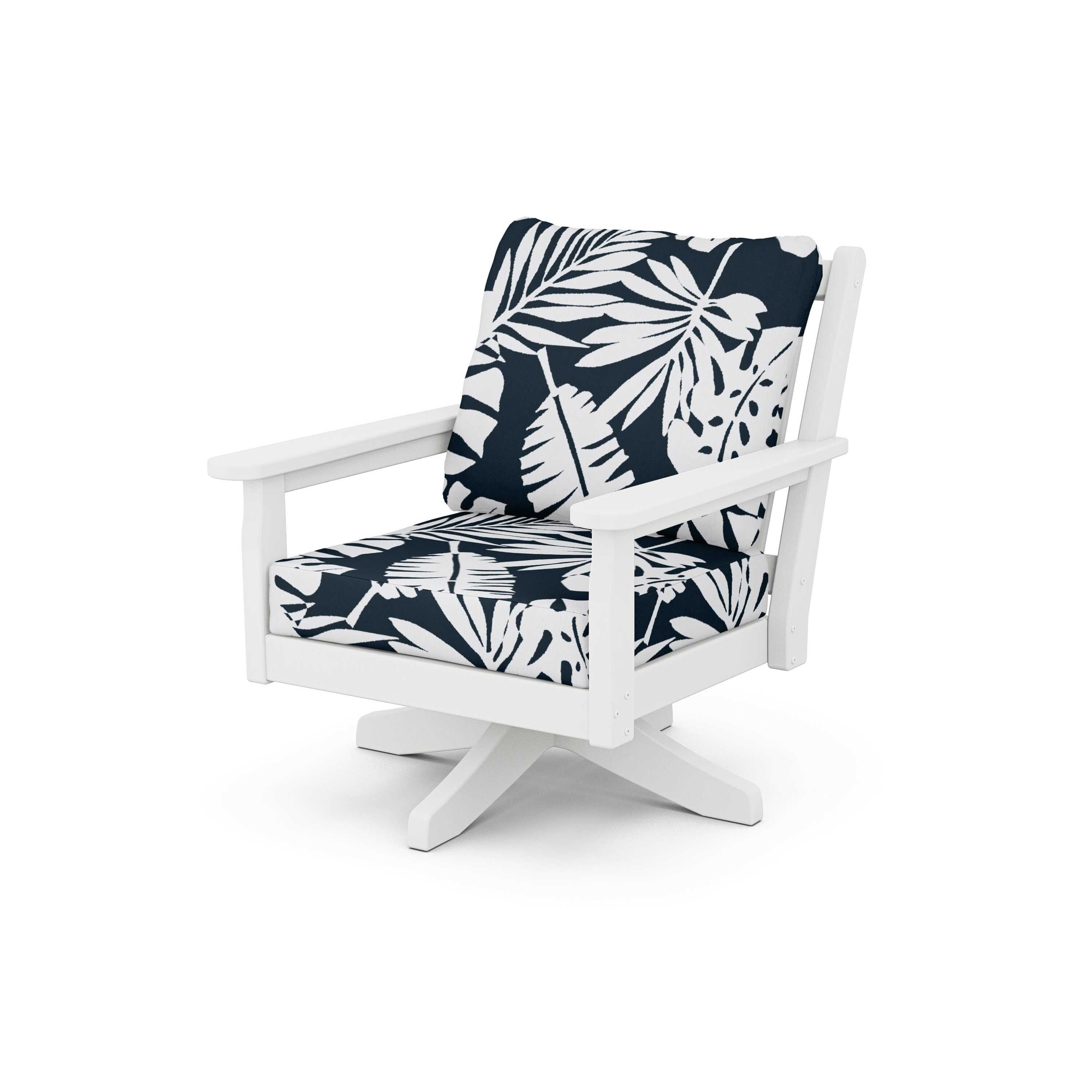 Chippendale Deep Seating Swivel Chair