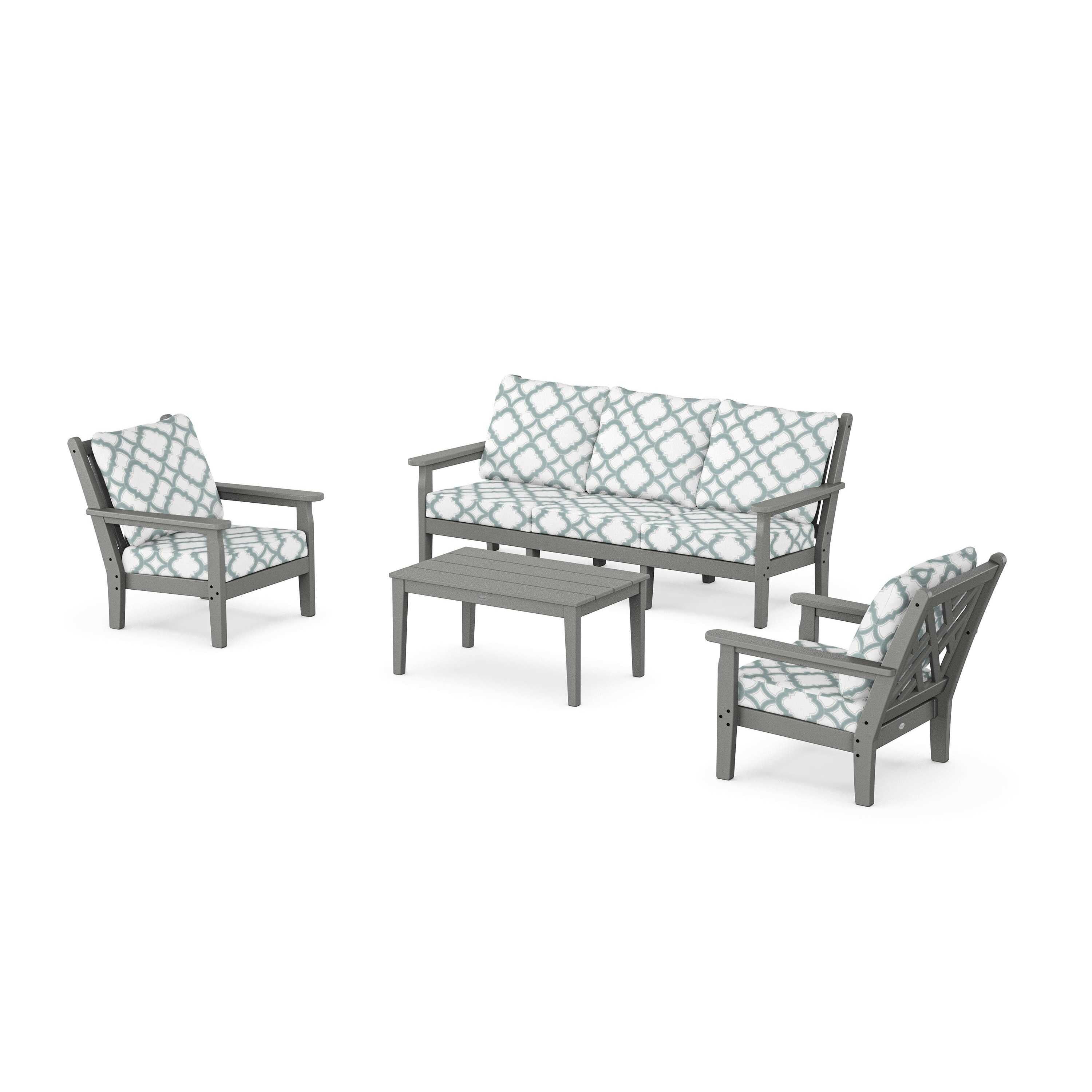 Chippendale 4-Piece Deep Seating Set with Sofa