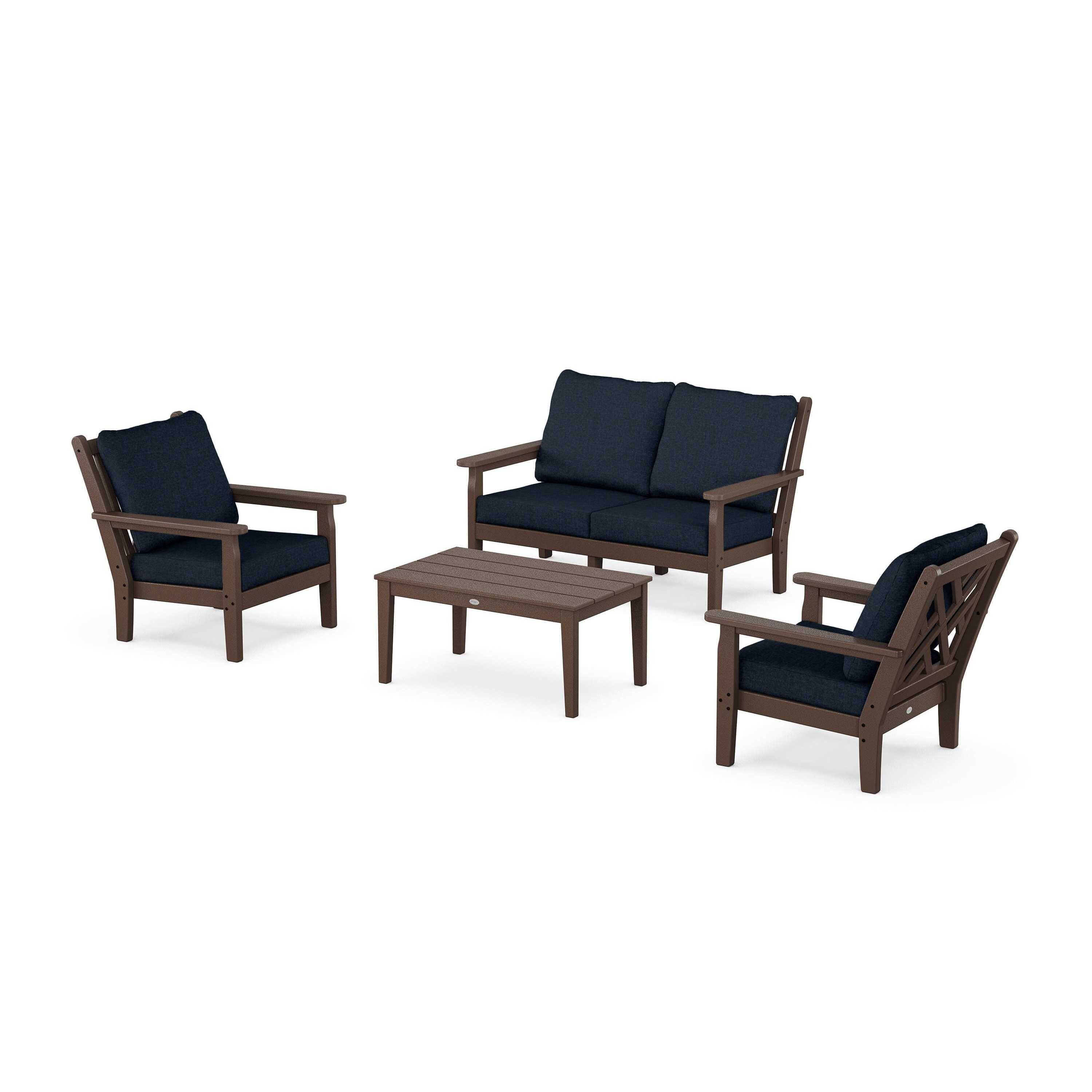 Chippendale 4-Piece Deep Seating Set with Loveseat