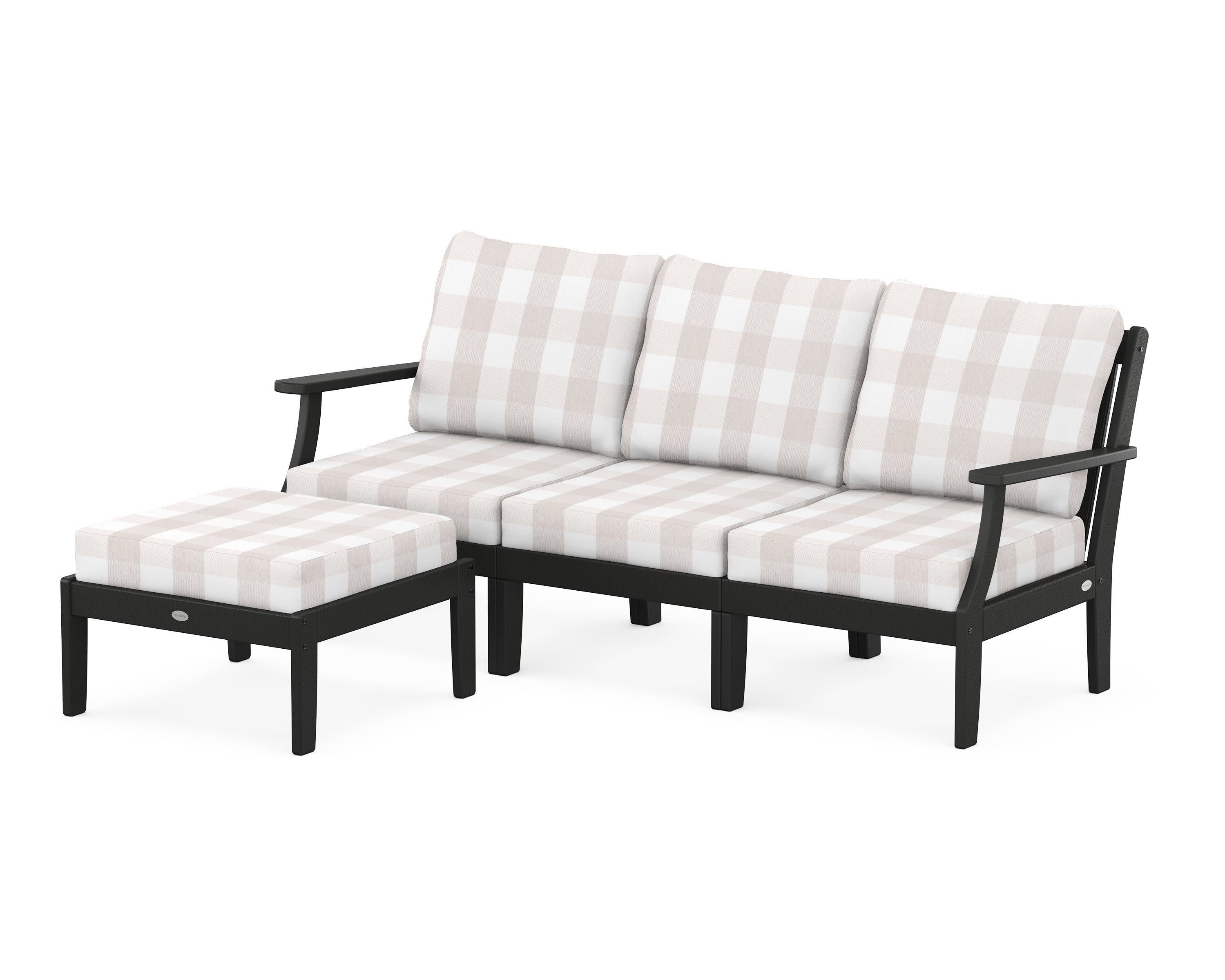 Braxton Modular 4-Piece Deep Seating Set with Ottoman