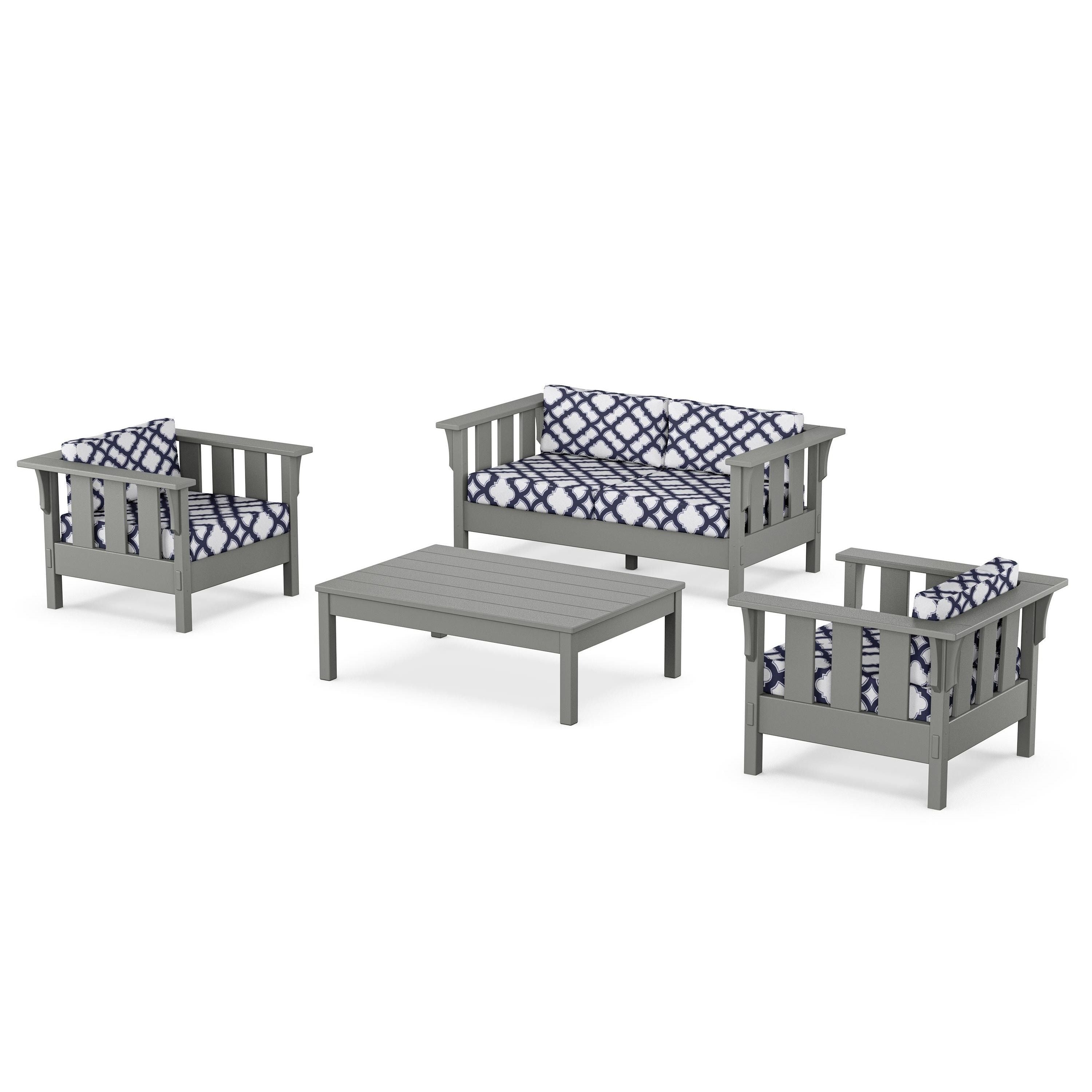 Acadia 4-Piece Deep Seating Set with Loveseat