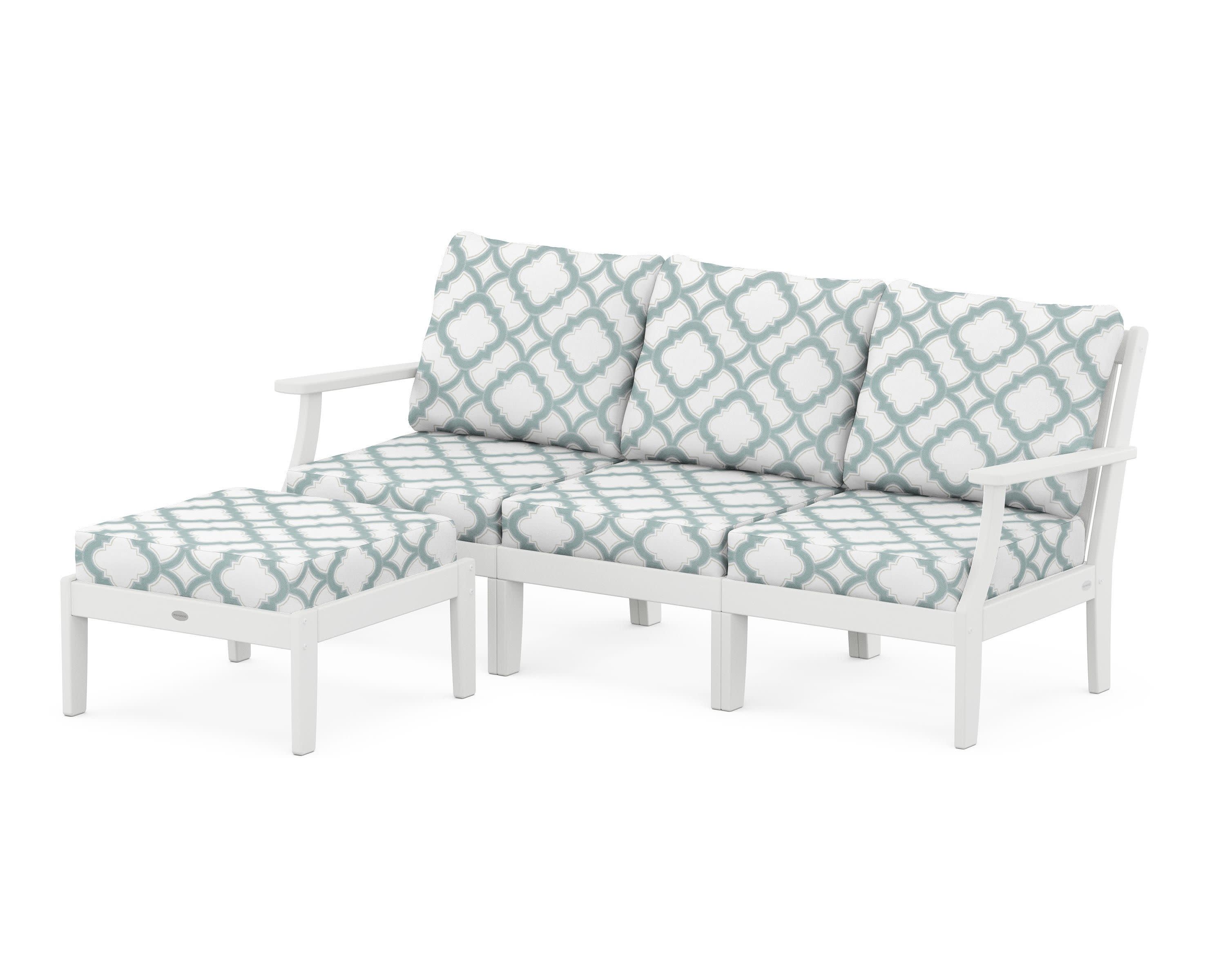 Braxton Modular 4-Piece Deep Seating Set with Ottoman