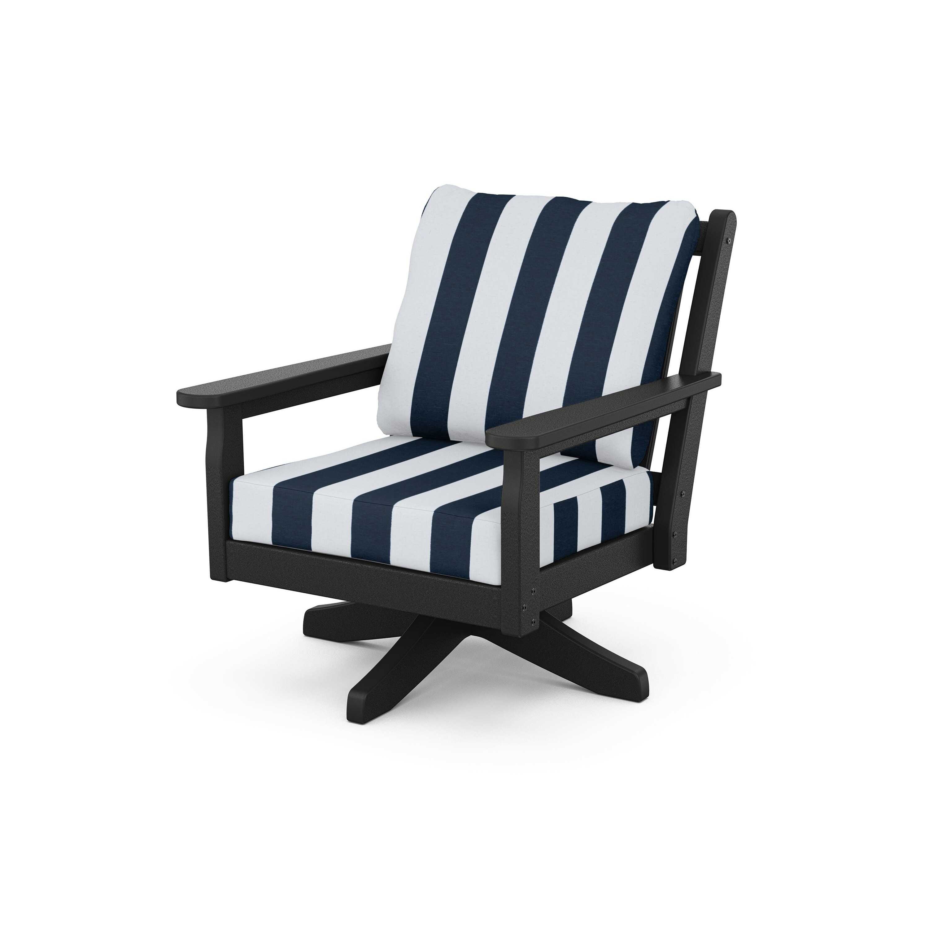 Chippendale Deep Seating Swivel Chair