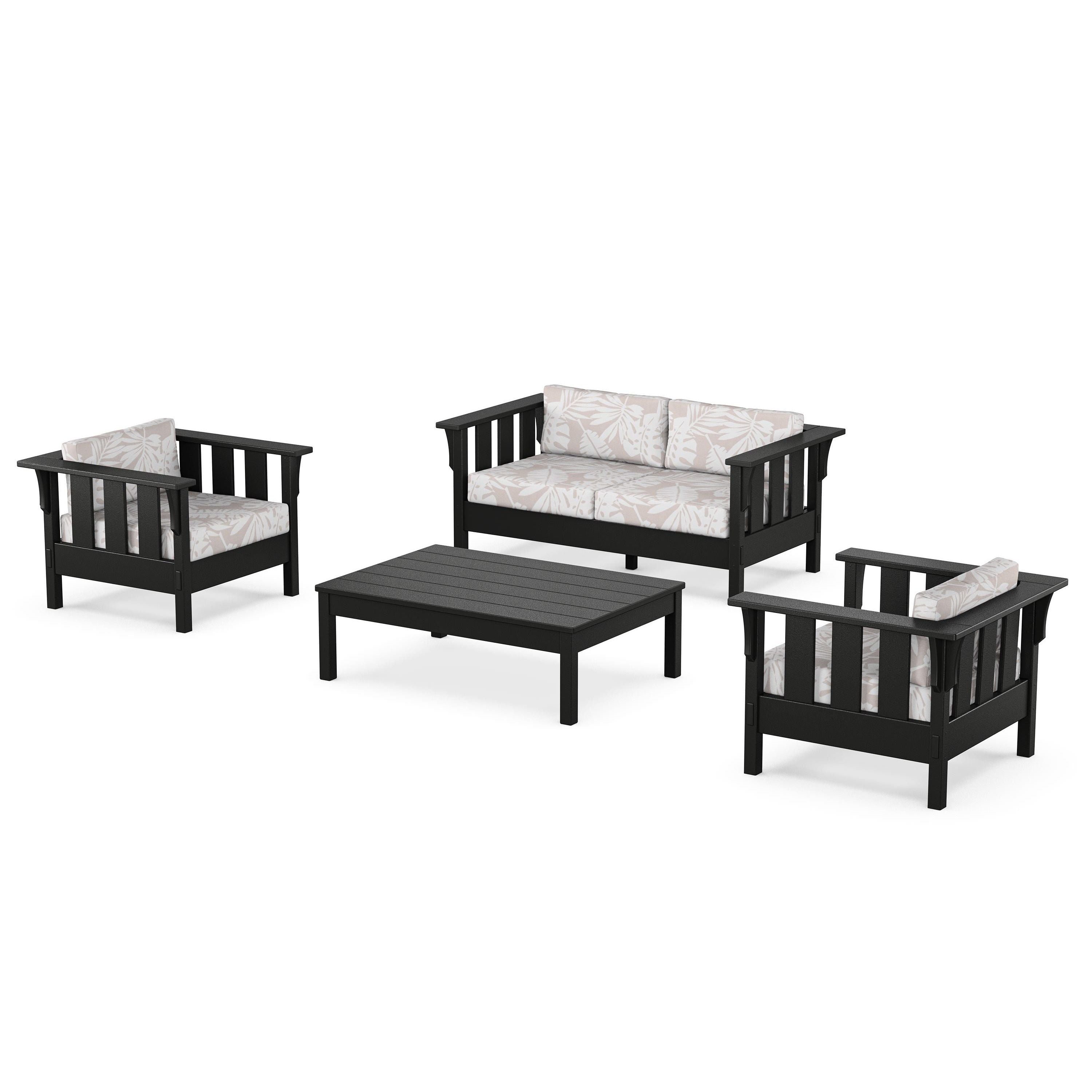 Acadia 4-Piece Deep Seating Set with Loveseat
