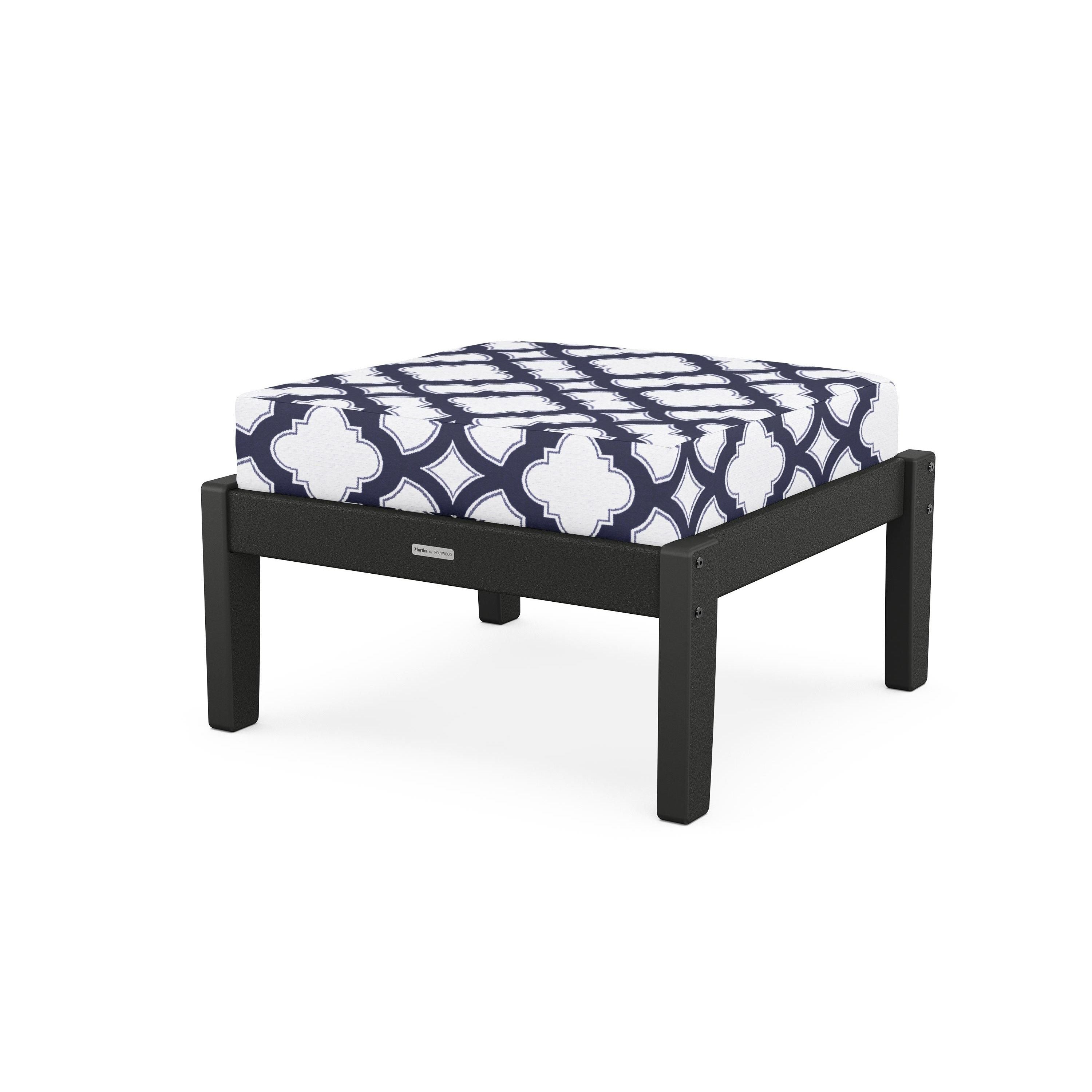 Chinoiserie Deep Seating Ottoman
